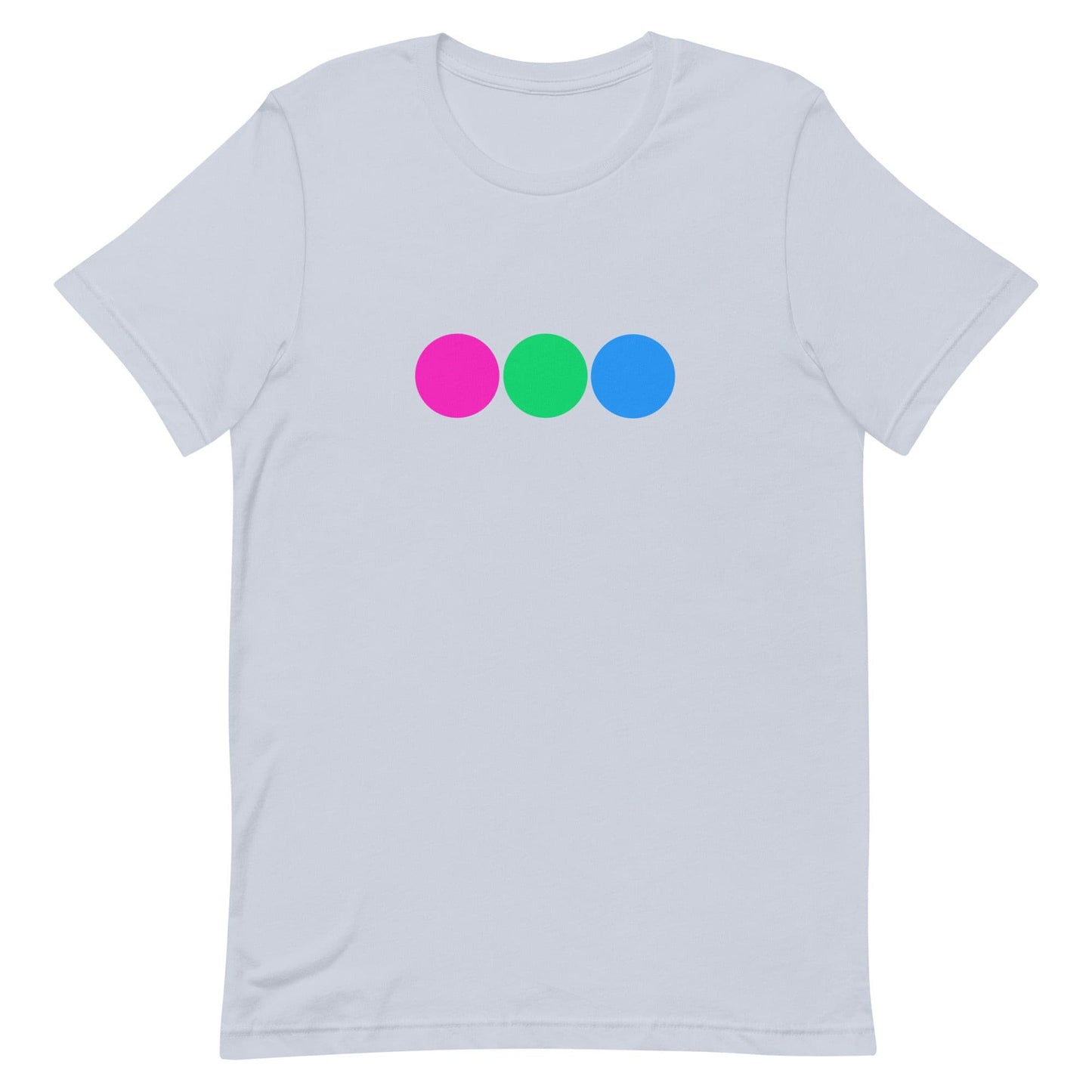 Polysexual Poly Pride T-Shirt - Circles Light Blue Polysexual unisex-staple-t-shirt-light-blue-front-63bb68185e269