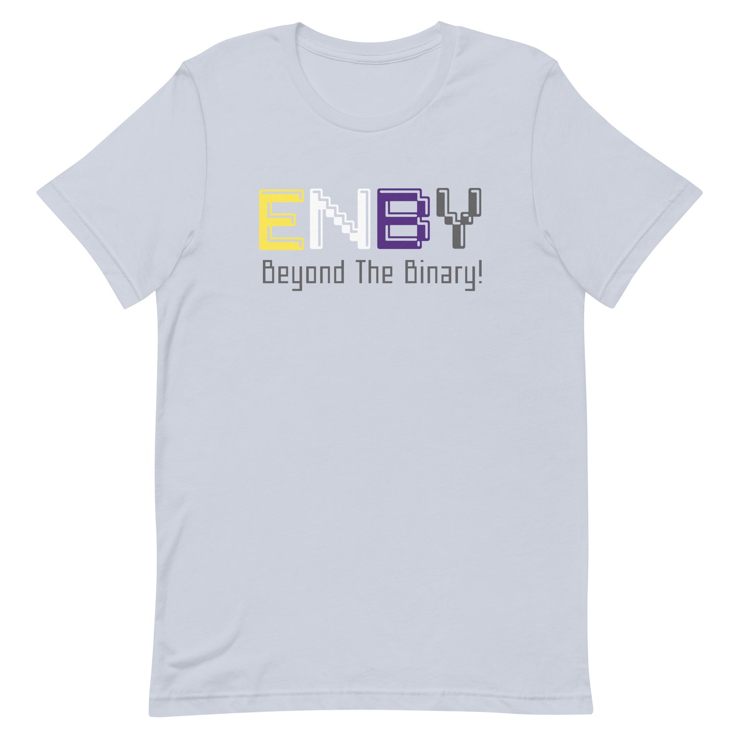 Nonbinary Enby Pride T-Shirt - Beyond The Binary Light Blue Nonbinary unisex-staple-t-shirt-light-blue-front-63ec319512e41