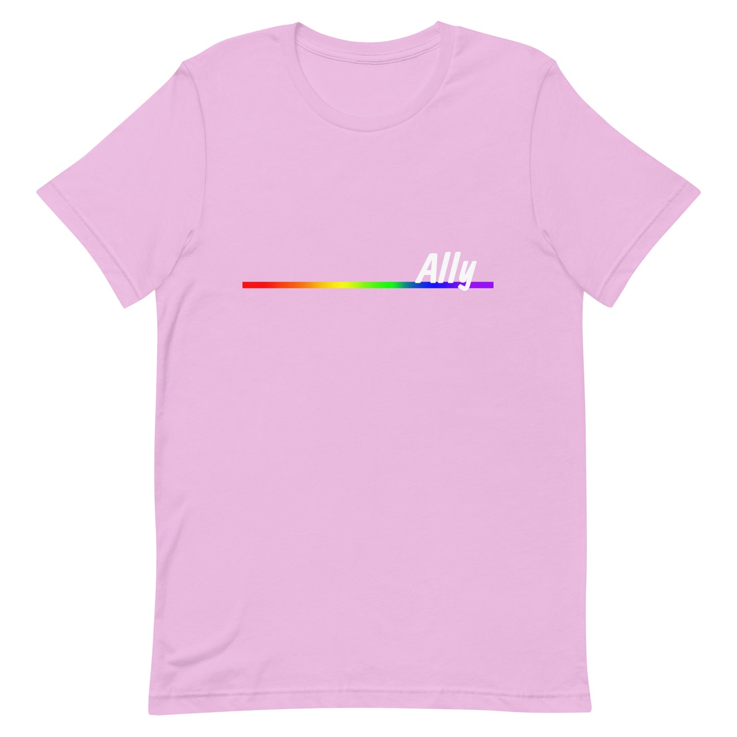 Straight Ally T-Shirt - Ally Lilac Straight Ally unisex-staple-t-shirt-lilac-front-638c04a0b9828