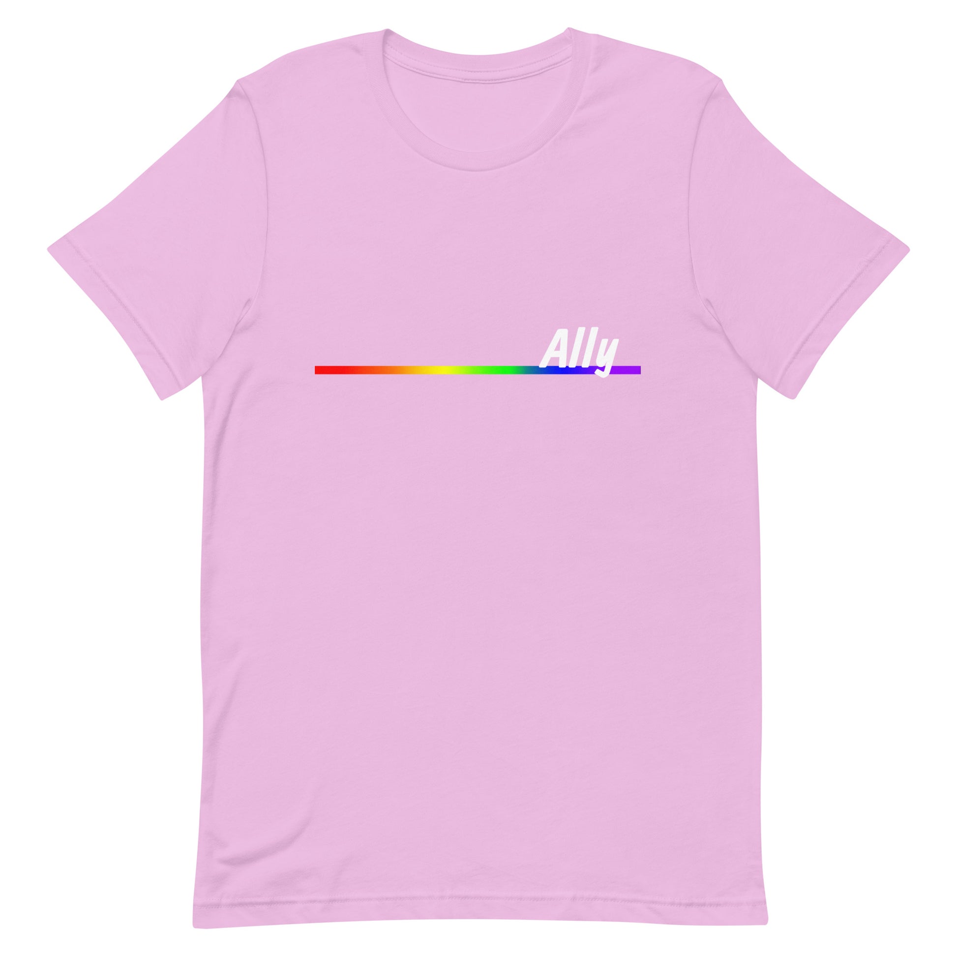 Straight Ally T-Shirt - Ally Lilac Straight Ally unisex-staple-t-shirt-lilac-front-638c04a0b9828