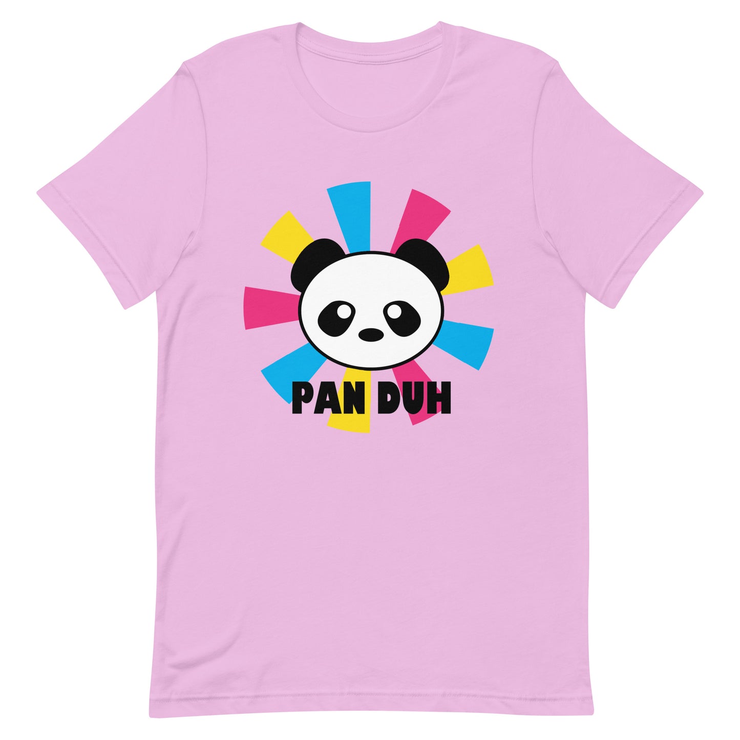 Pansexual Pan Pride T-Shirt - Pan Duh Lilac Pansexual unisex-staple-t-shirt-lilac-front-639d3d3ab406e