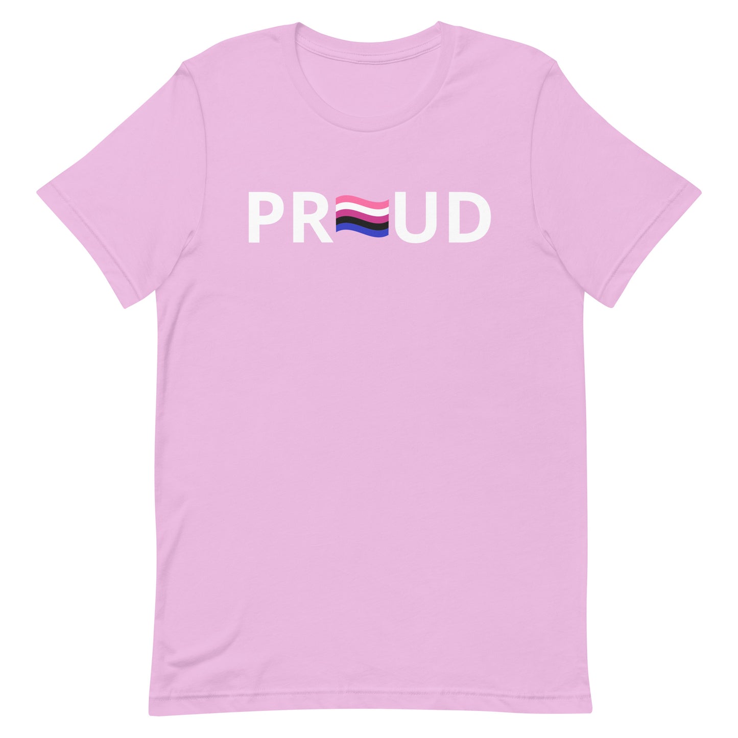 Genderfluid Pride T-Shirt - Proud Lilac Genderfluid unisex-staple-t-shirt-lilac-front-63b76ff7a1c0f