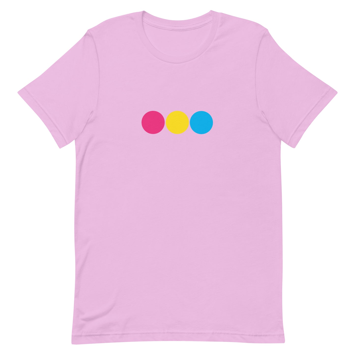 Pansexual Pan Pride T-Shirt - Circle Lilac Pansexual unisex-staple-t-shirt-lilac-front-63bb6d9aab2dd