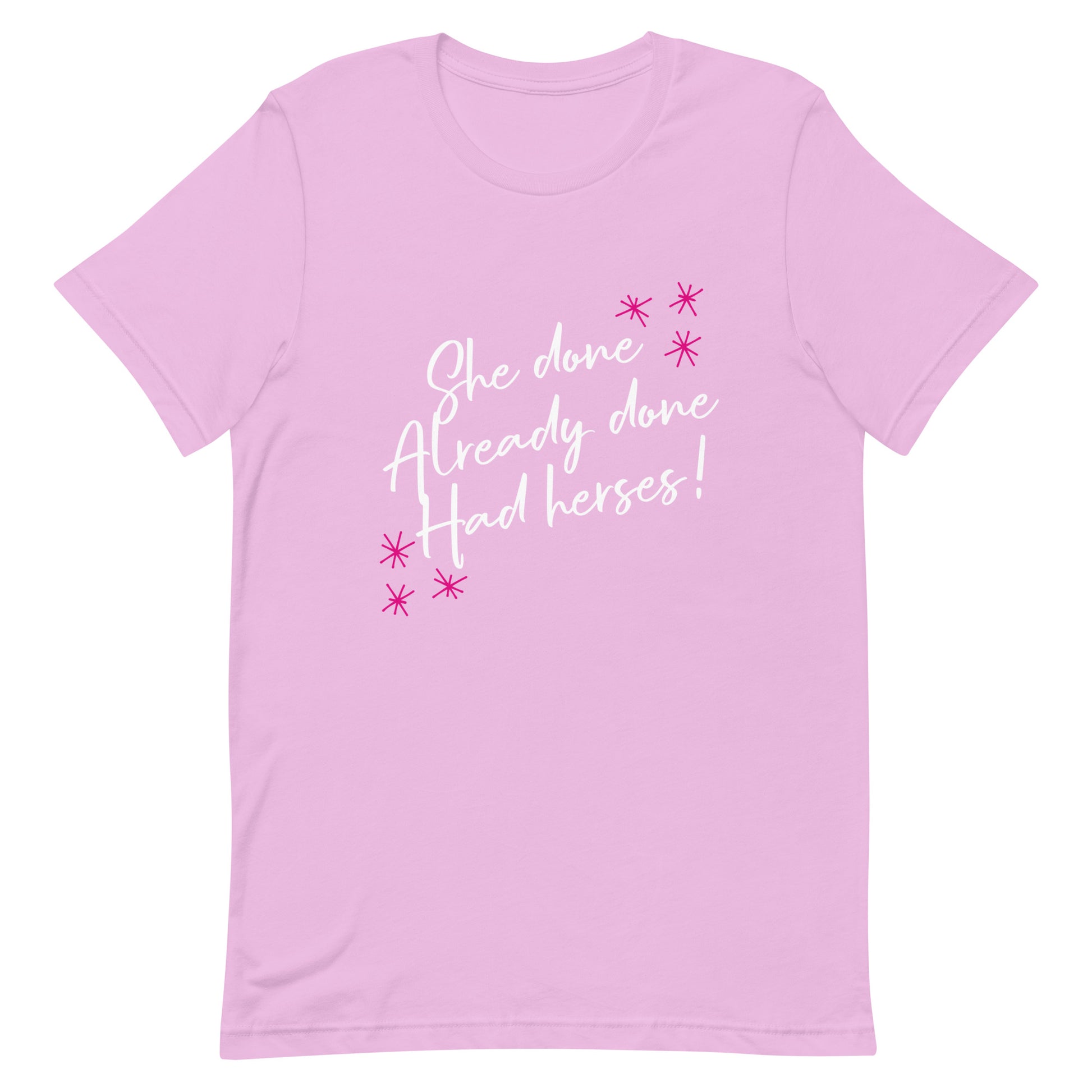 She Done Already Done Had Herses RuPaul Tshirt Lilac unisex-staple-t-shirt-lilac-front-63df18fe97cdb