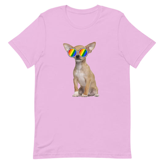 LGBTQ Pride T-Shirt - Chihuahua Lilac unisex-staple-t-shirt-lilac-front-63ebc66f85f80