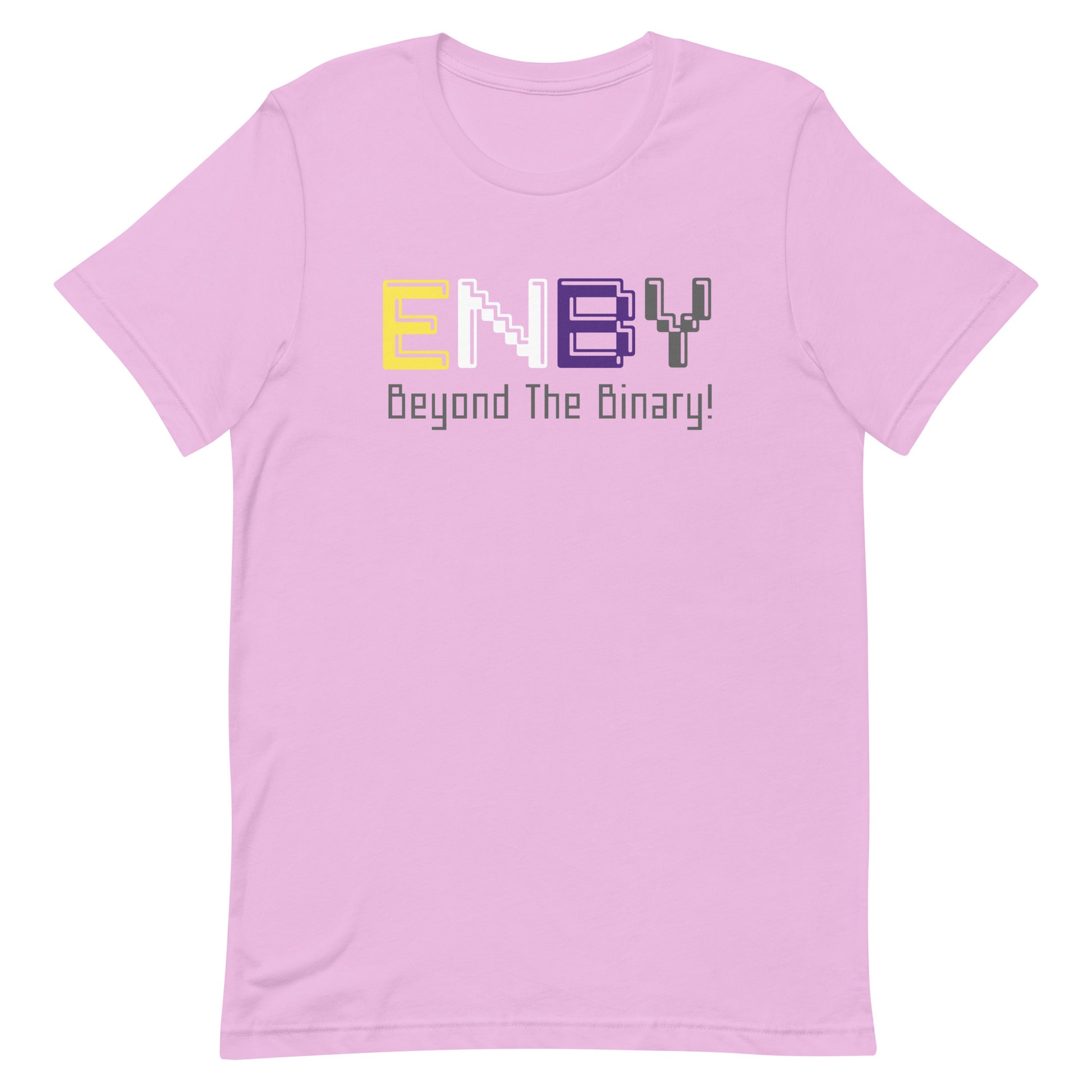 Nonbinary Enby Pride T-Shirt - Beyond The Binary Lilac Nonbinary unisex-staple-t-shirt-lilac-front-63ec31951790c