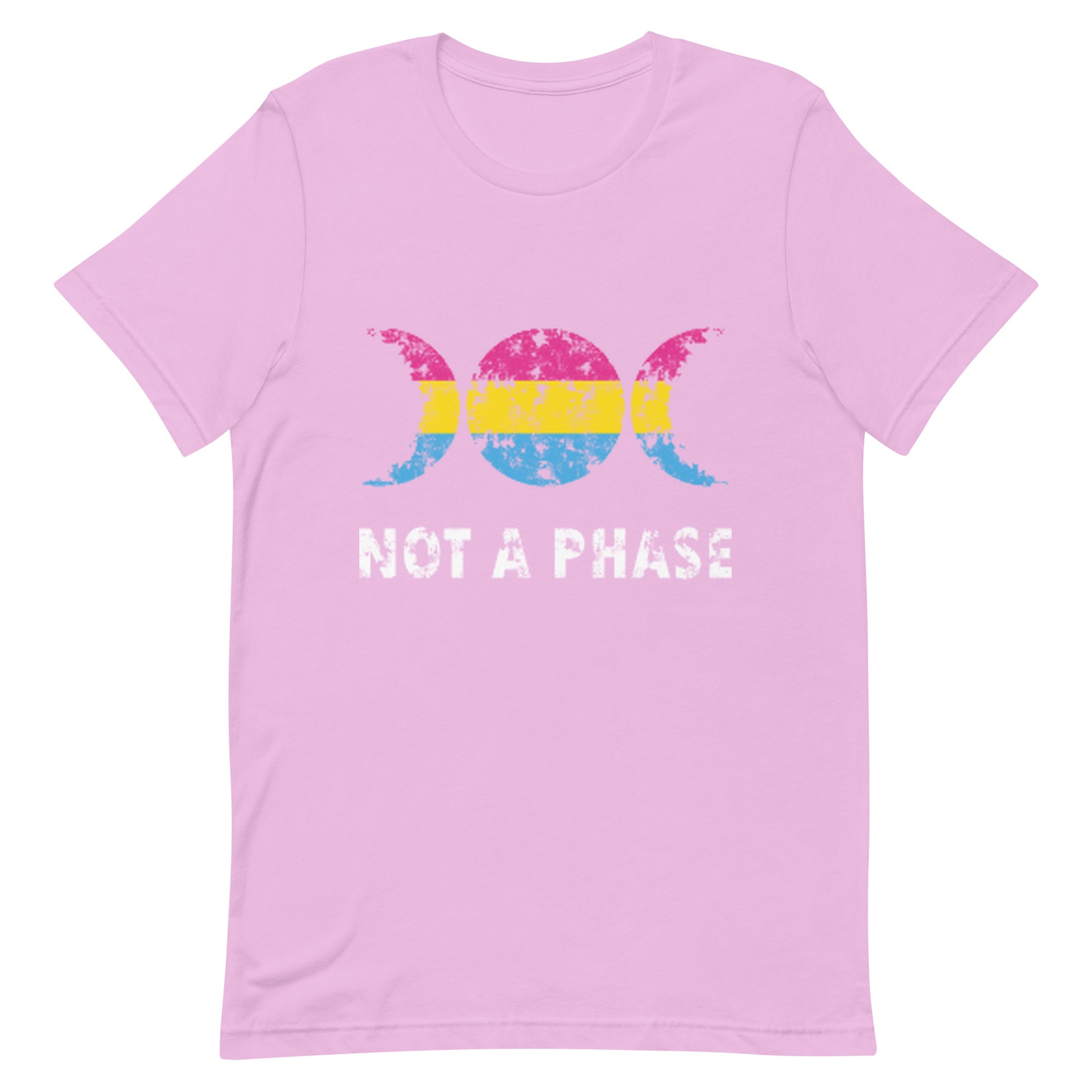 Pansexual Pan Pride T-Shirt - Not A Phase Lilac Pansexual unisex-staple-t-shirt-lilac-front-63fa81e66cf23