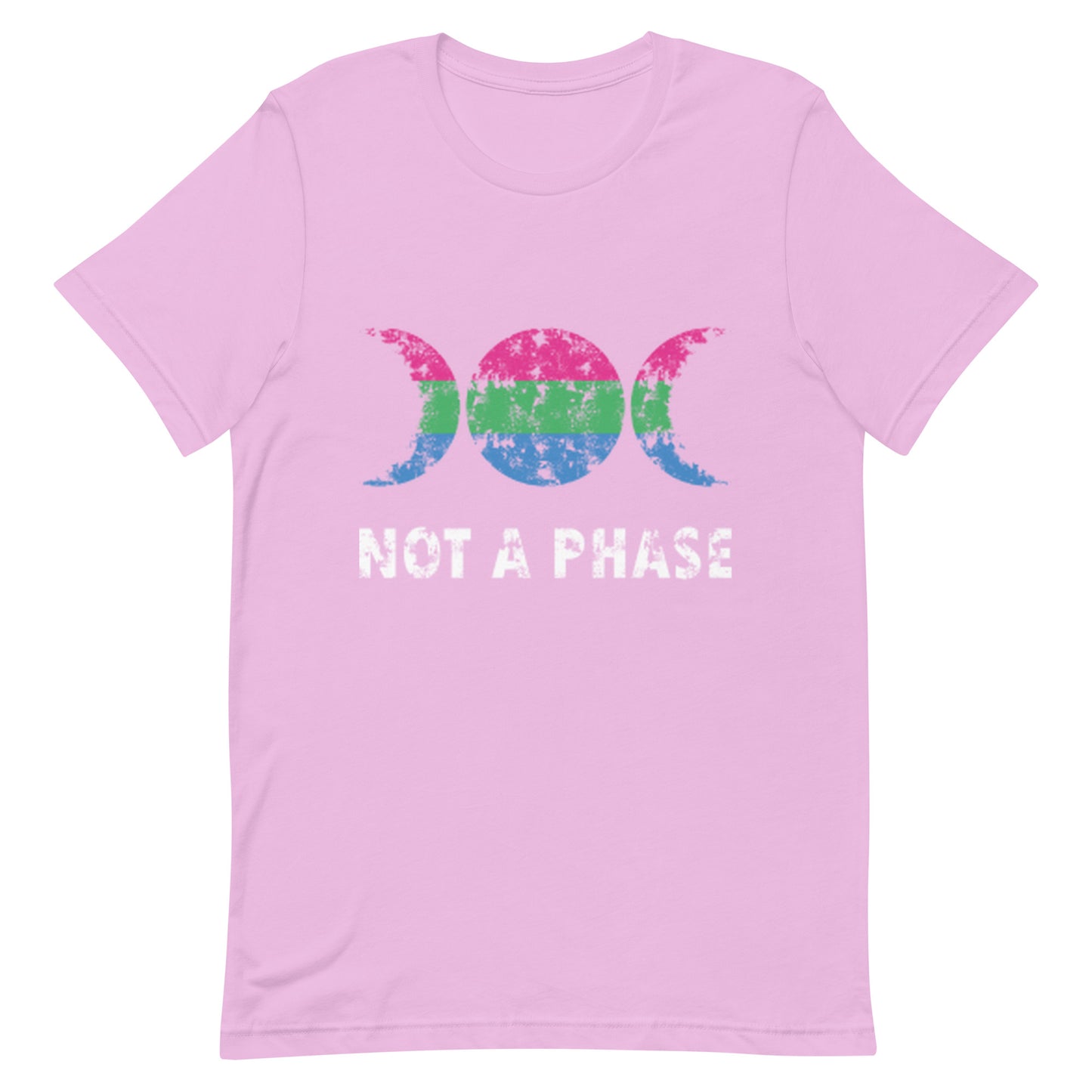 Polysexual Poly Pride T-Shirt - Not A Phase Lilac Polysexual unisex-staple-t-shirt-lilac-front-63fa828d4e2d3