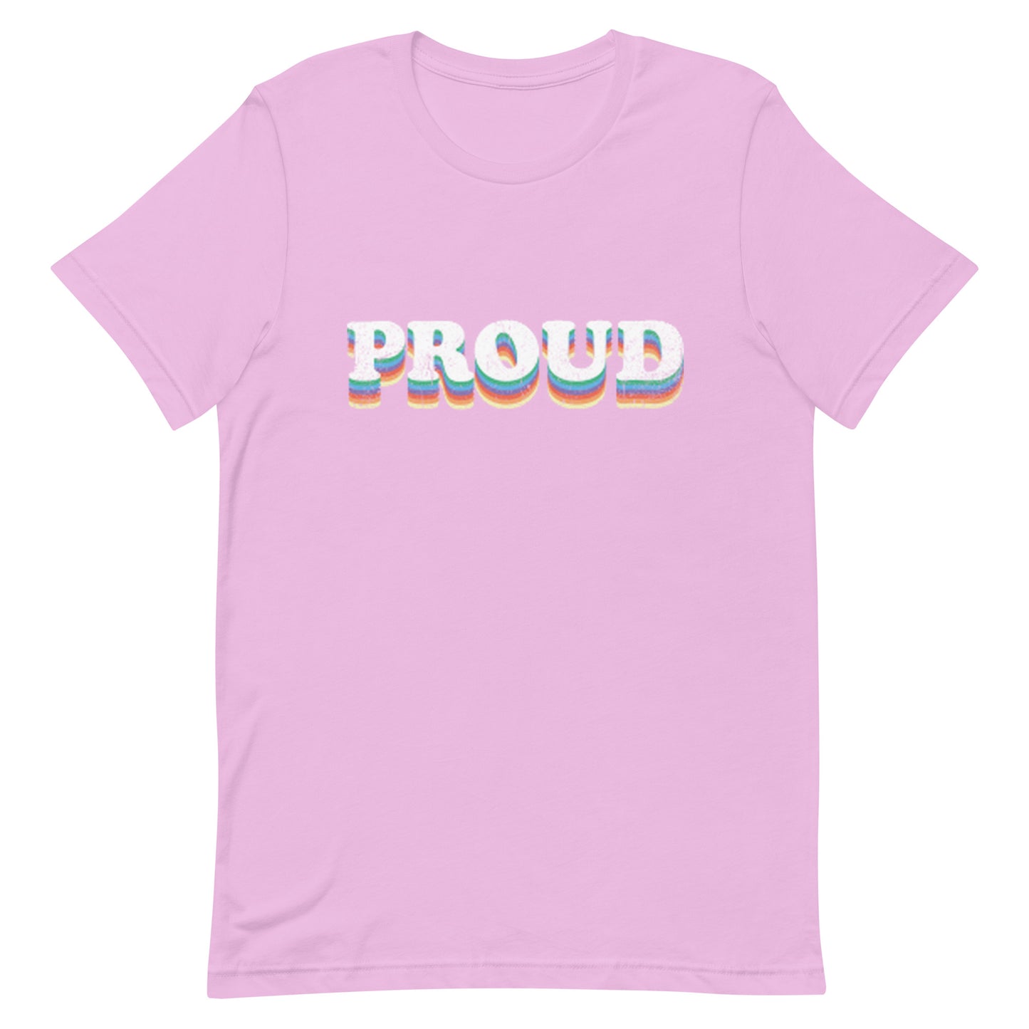 LGBTQ Pride T-Shirt - Proud Lilac Pride unisex-staple-t-shirt-lilac-front-63fab3f571aad