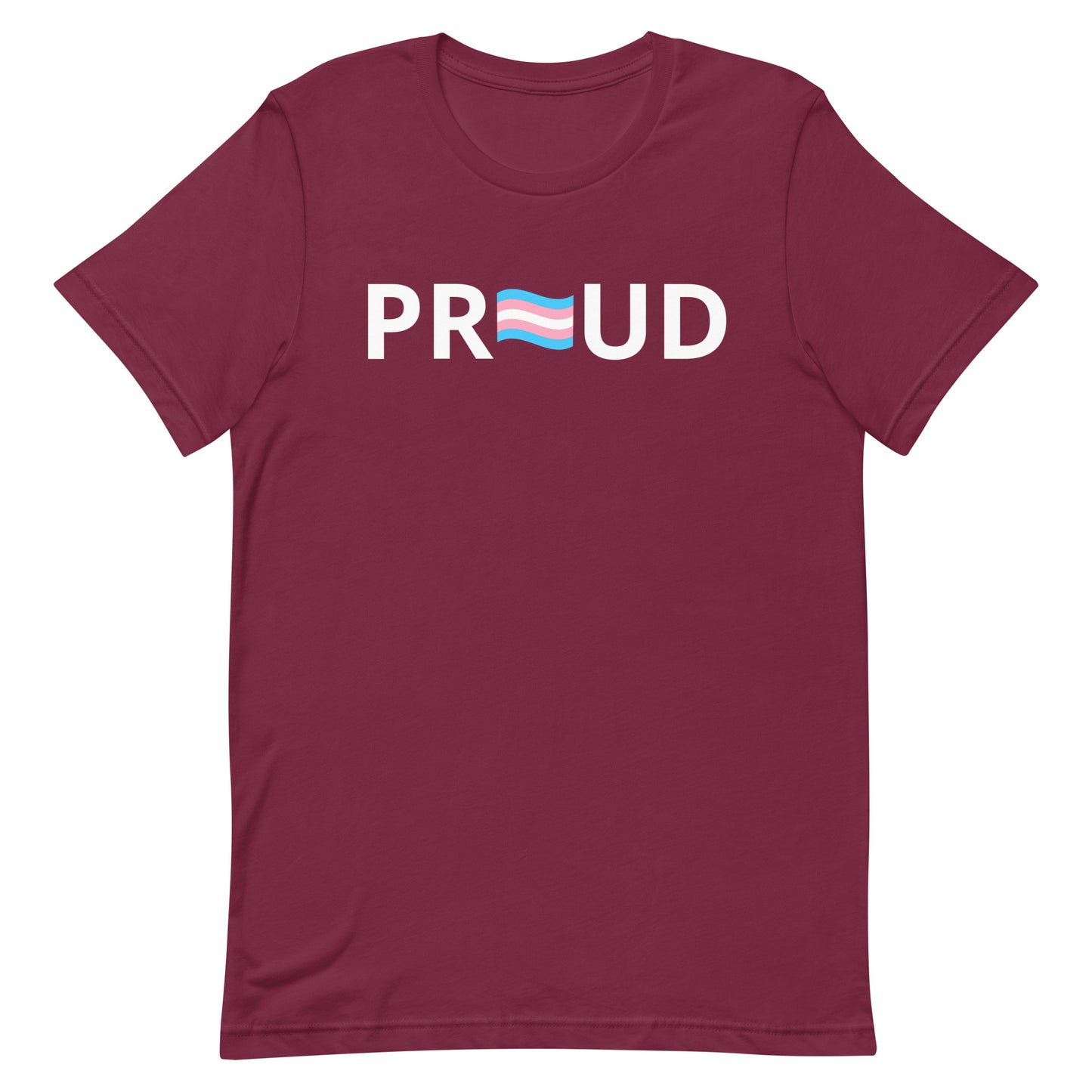 Transgender Trans Pride T-Shirt - Proud Maroon Transgender unisex-staple-t-shirt-maroon-front-63b399d91a9ad