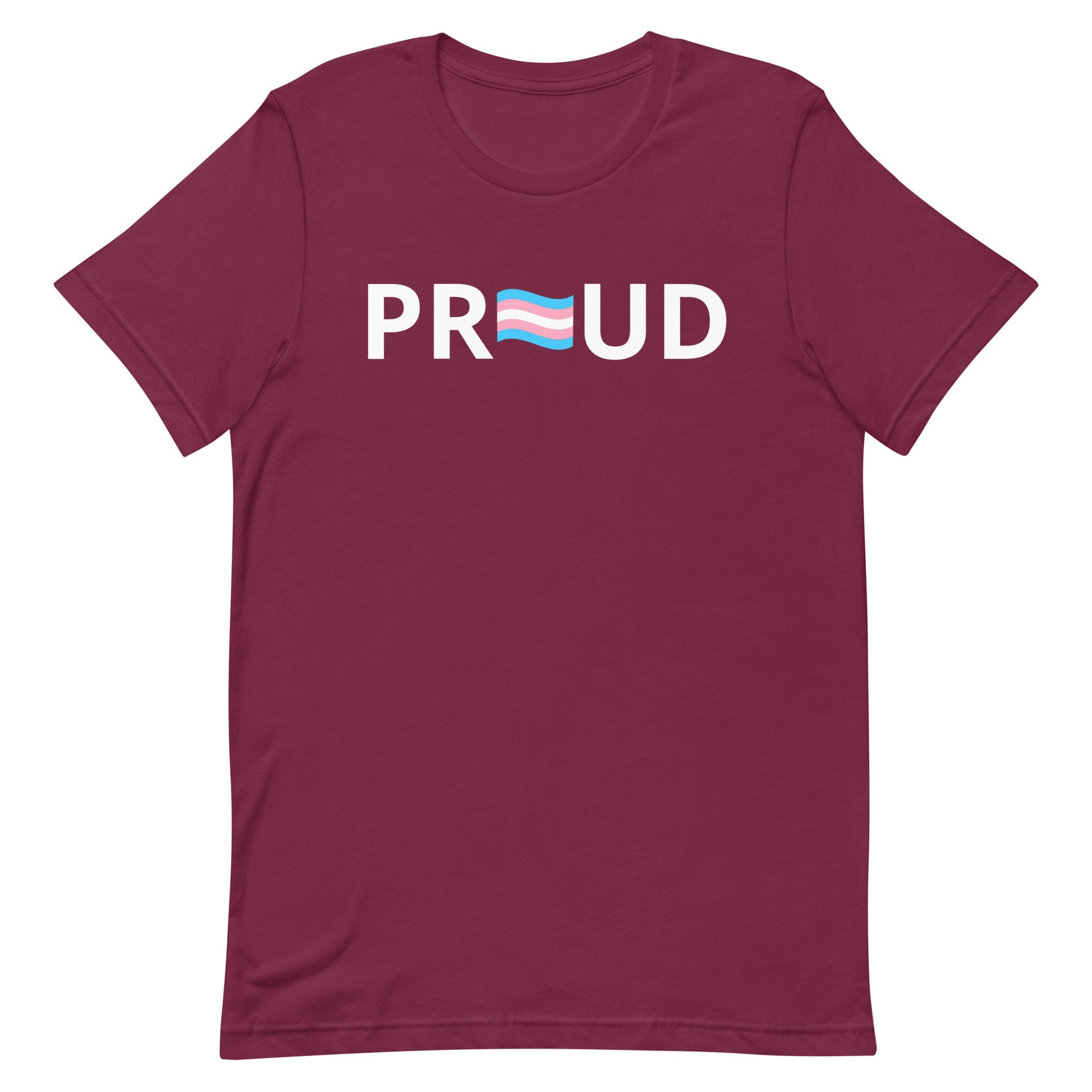 Transgender Trans Pride T-Shirt - Proud Maroon Transgender unisex-staple-t-shirt-maroon-front-63b399d91a9ad