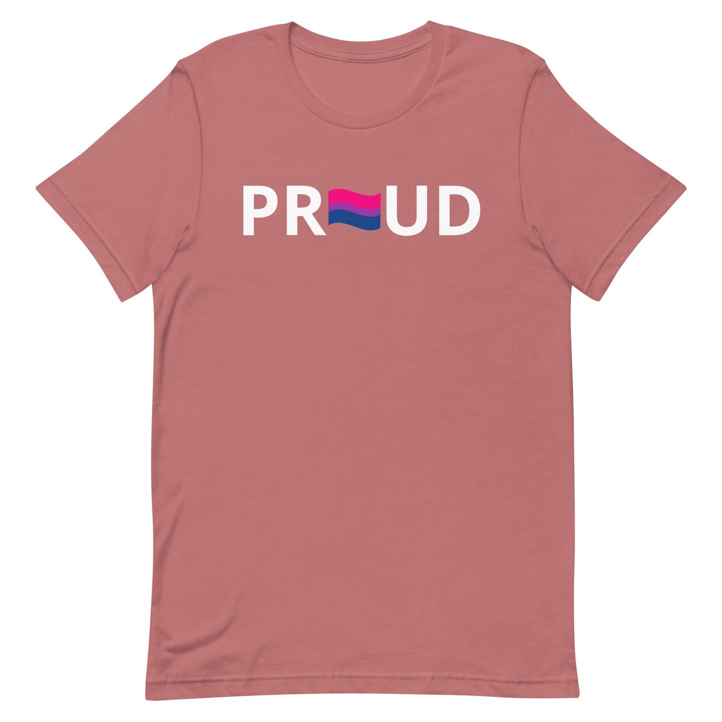 Bisexual Bi Pride Shirt Proud Mauve Bisexual unisex-staple-t-shirt-mauve-front-63b4dca7806a0