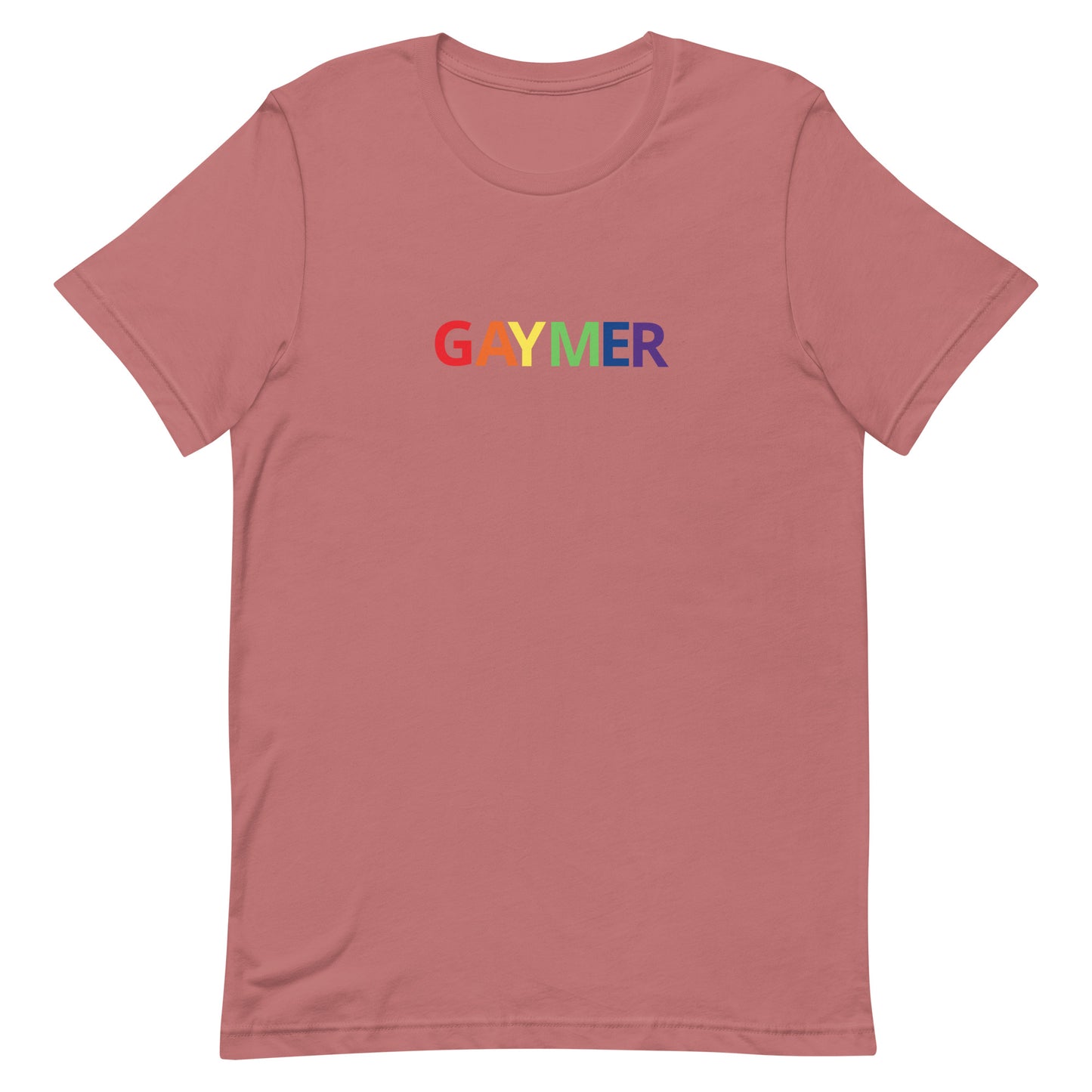 Gaymer Tee Mauve Gay unisex-staple-t-shirt-mauve-front-63b76fd2b018e