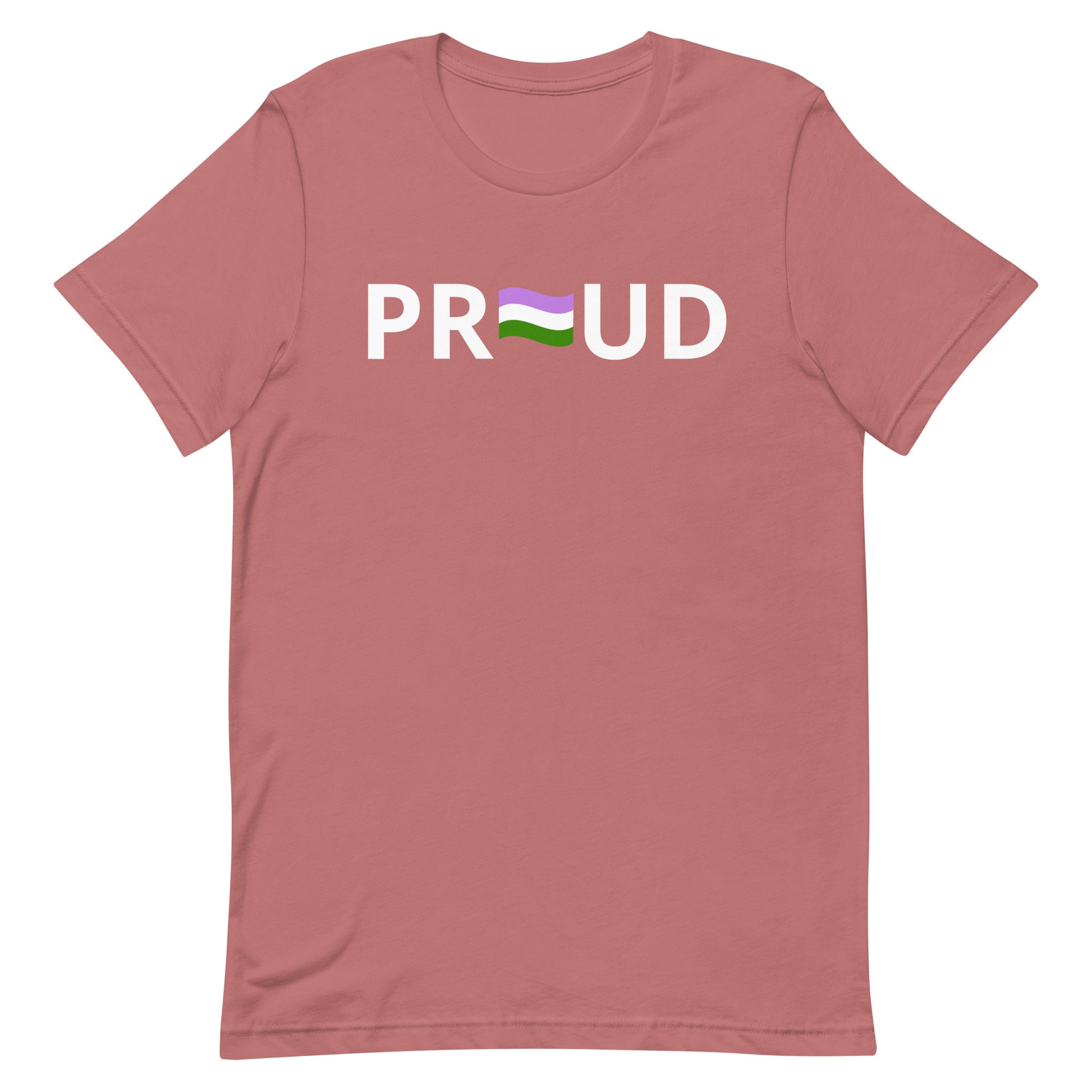 Genderqueer Pride Shirt - Proud Mauve Genderqueer unisex-staple-t-shirt-mauve-front-63b77f9f898f2