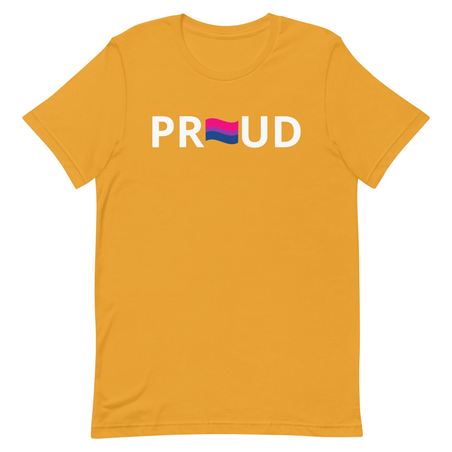 Bisexual Bi Pride Shirt Proud Mustard Bisexual unisex-staple-t-shirt-mustard-front-63b4dca78edfc