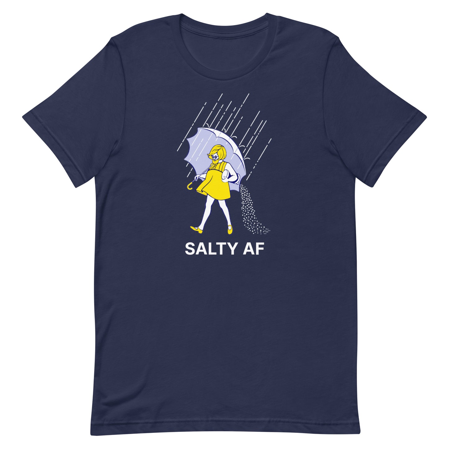 Salty AF T-shirt Navy unisex-staple-t-shirt-navy-front-6370288cbd634