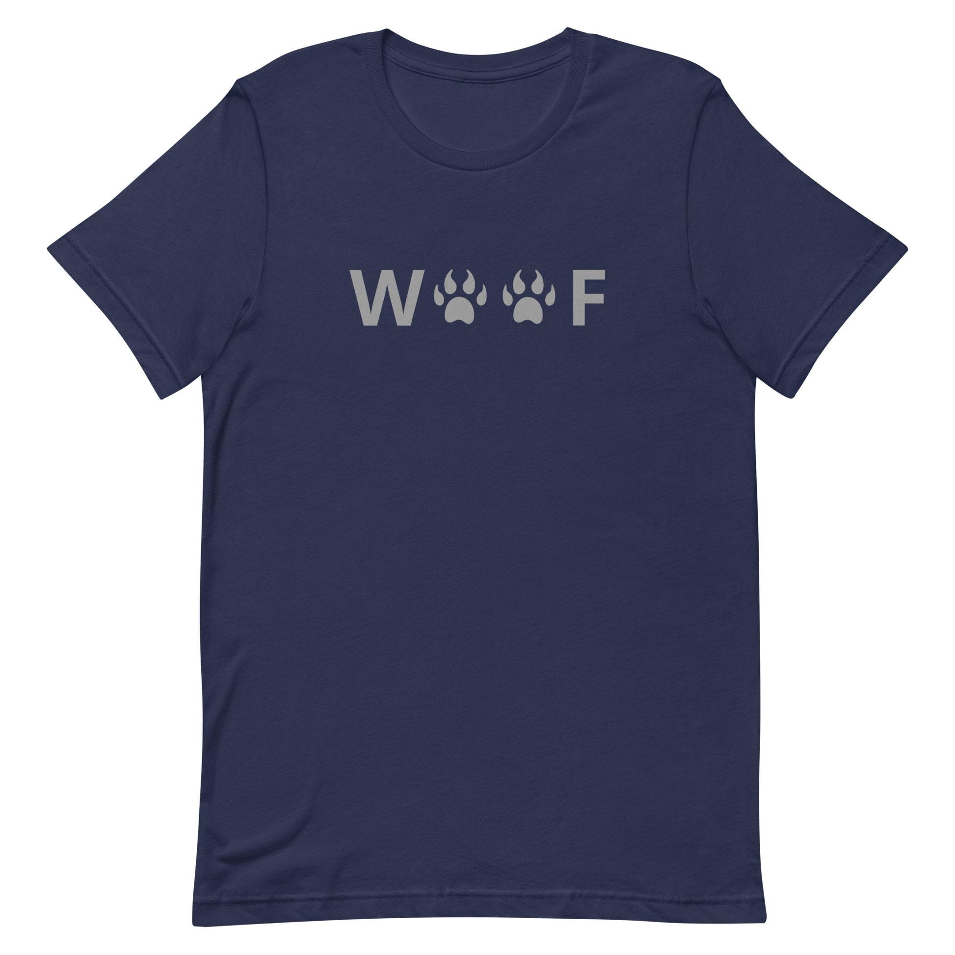 Woof T-shirt Navy Gay unisex-staple-t-shirt-navy-front-63b390cd88b1f