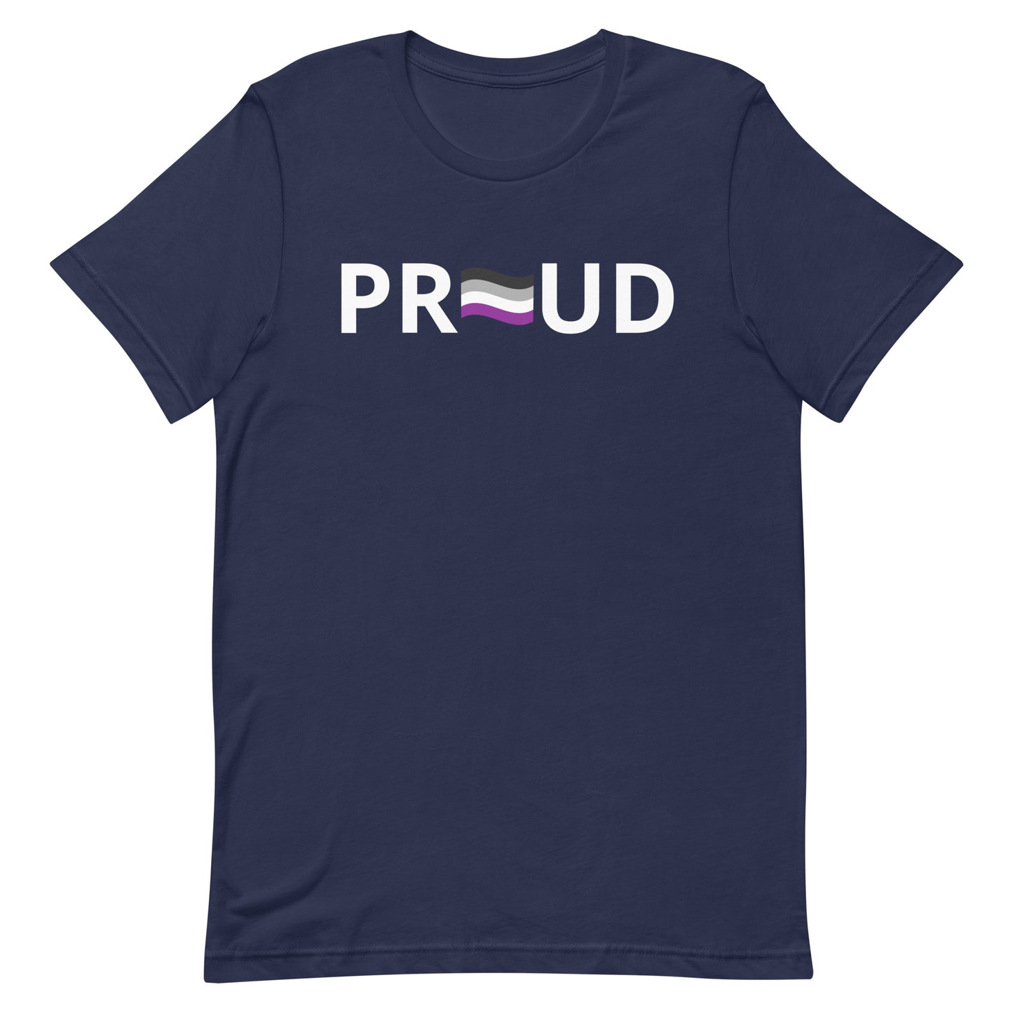 Asexual Ace Pride Shirt Proud Navy Asexual unisex-staple-t-shirt-navy-front-63b394506134e