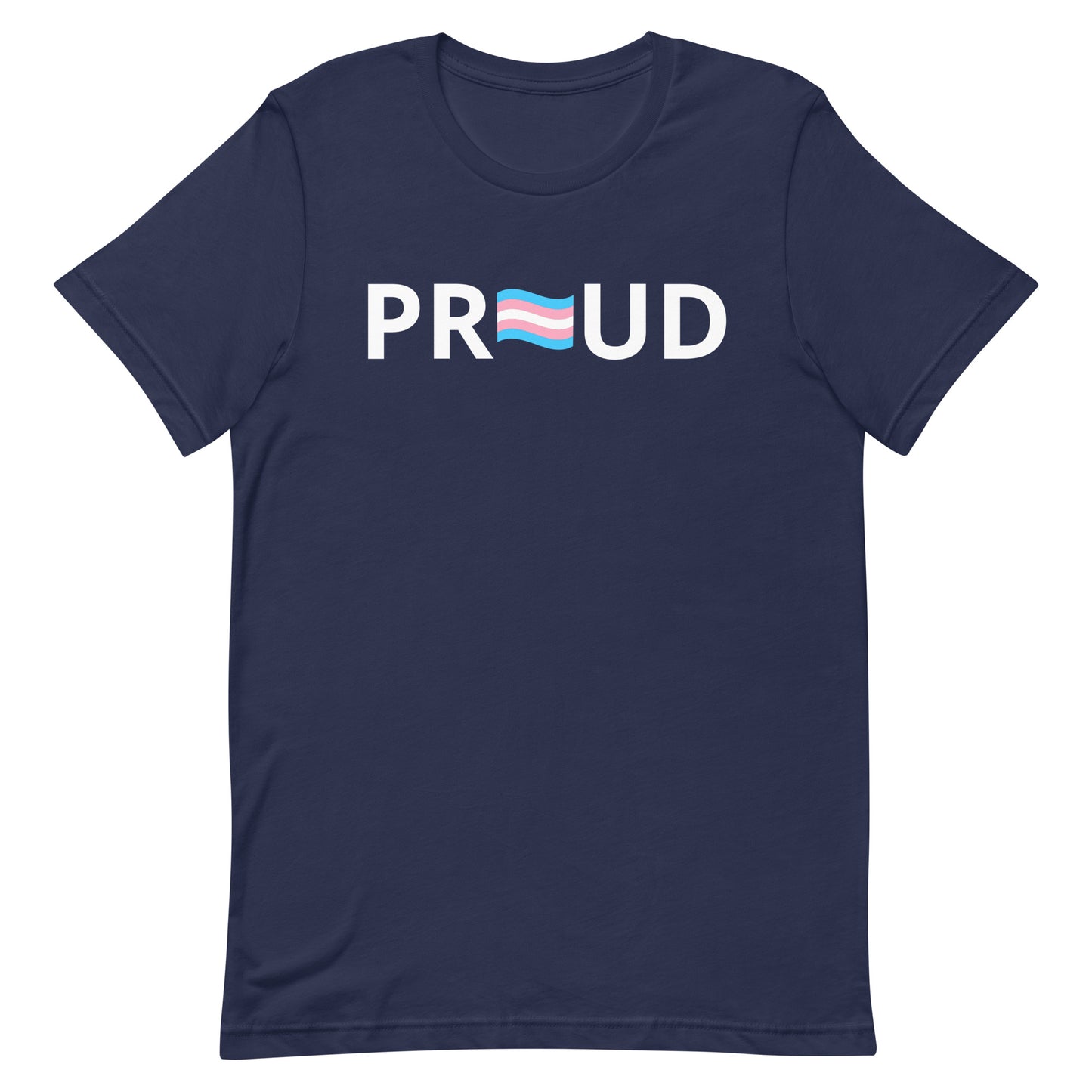 Transgender Trans Pride T-Shirt - Proud Navy Transgender unisex-staple-t-shirt-navy-front-63b399d917938