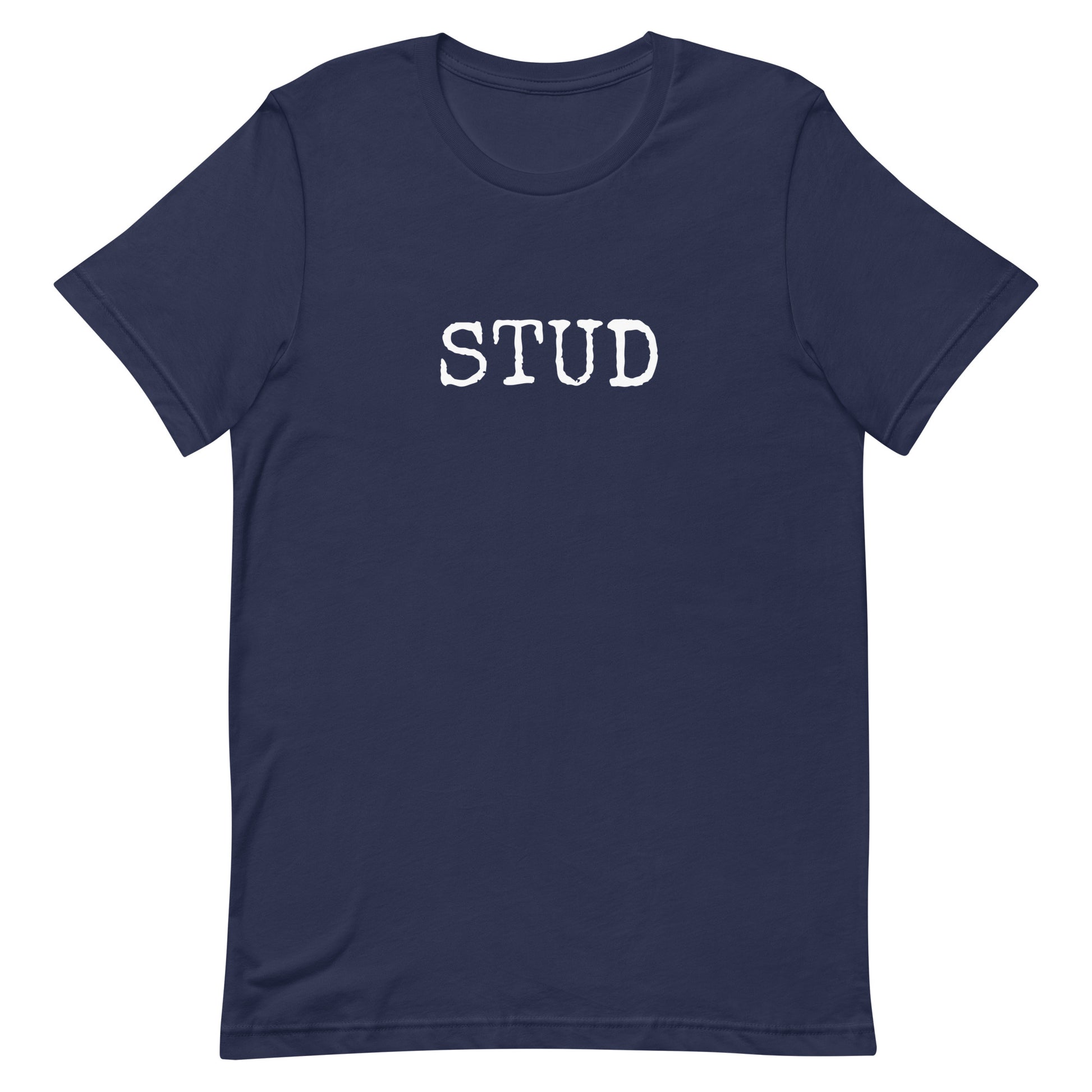 Stud T-shirt Navy unisex-staple-t-shirt-navy-front-63b4d5a6b8efe