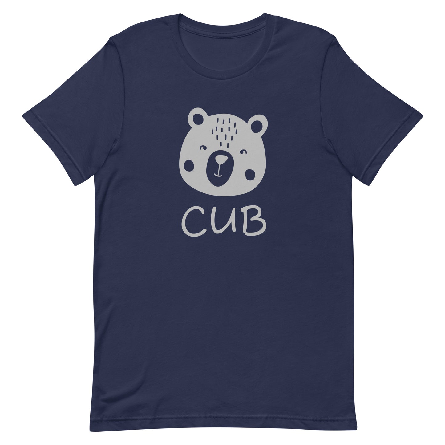 Gay Bear Pride Shirt - Cub Navy Gay unisex-staple-t-shirt-navy-front-63b61b7be670f