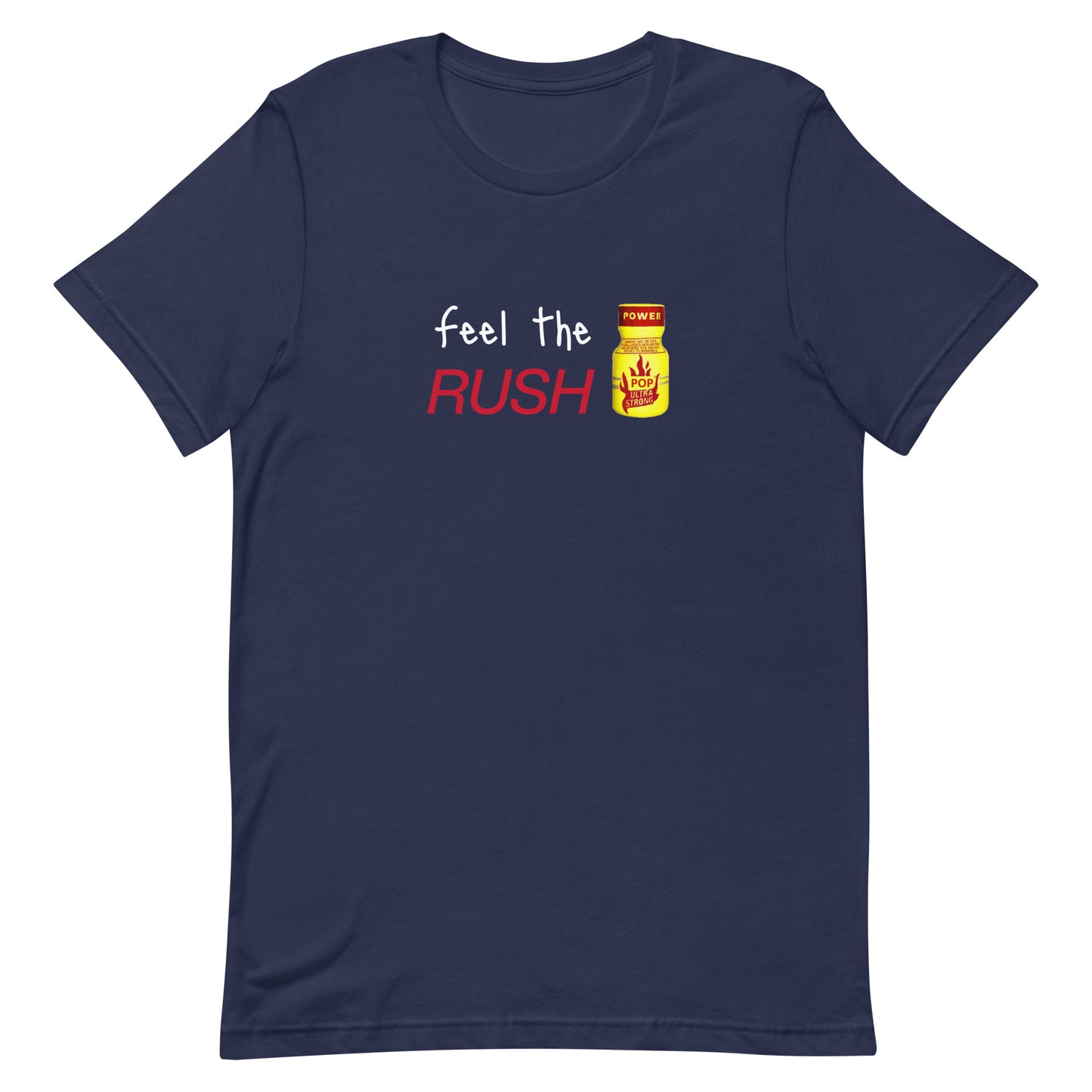 Feel The Rush Tee Navy Gay unisex-staple-t-shirt-navy-front-63b76db34c45a