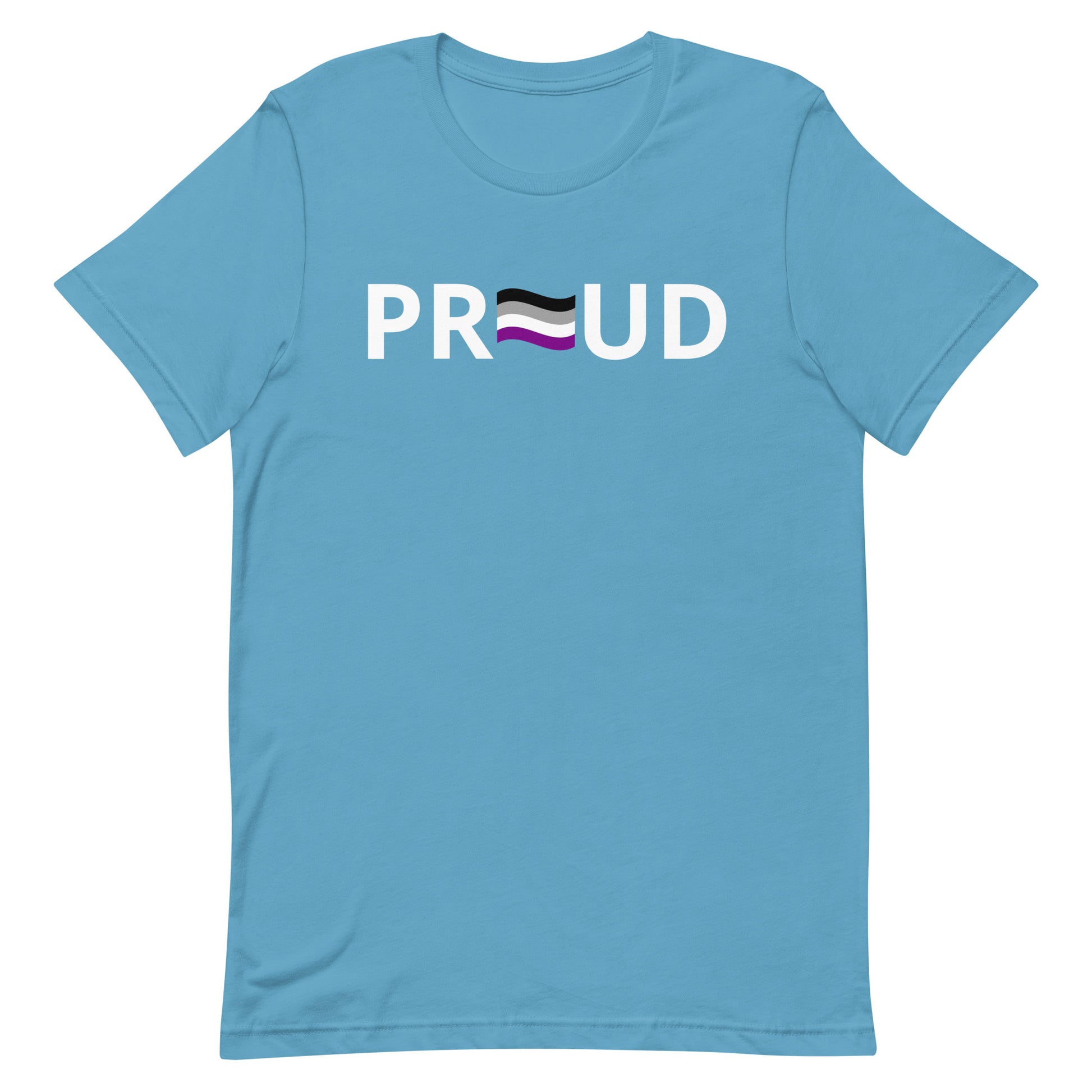 Asexual Ace Pride Shirt Proud Ocean Blue Asexual unisex-staple-t-shirt-ocean-blue-front-63b3945079572