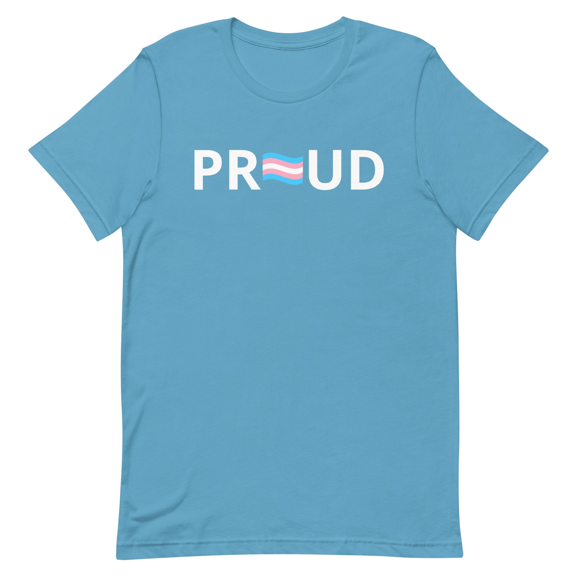 Transgender Trans Pride T-Shirt - Proud Ocean Blue Transgender unisex-staple-t-shirt-ocean-blue-front-63b399d927d25