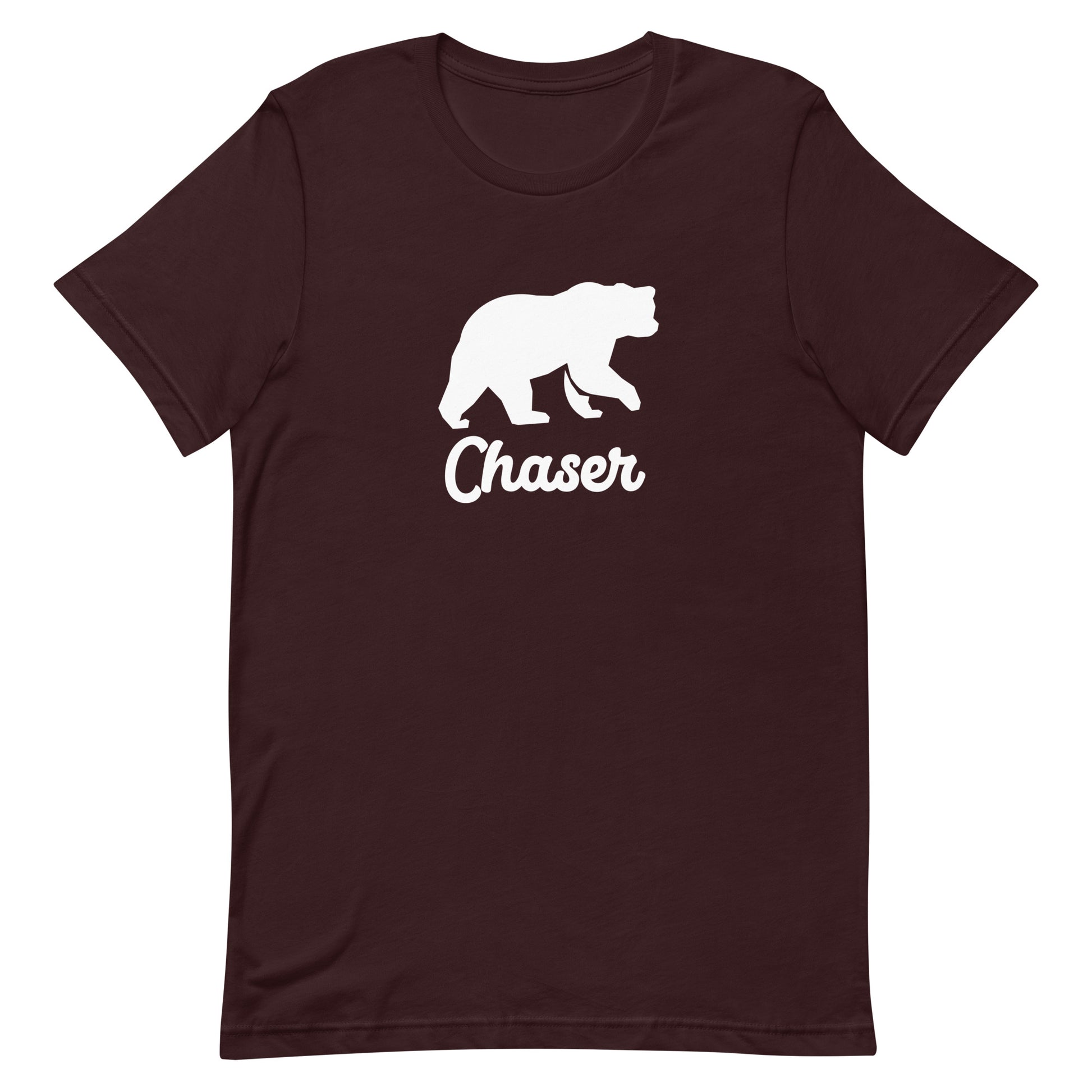 Gay Bear Pride Shirt - Bear Chaser Oxblood Black Gay unisex-staple-t-shirt-oxblood-black-front-63b4dc31ceda1