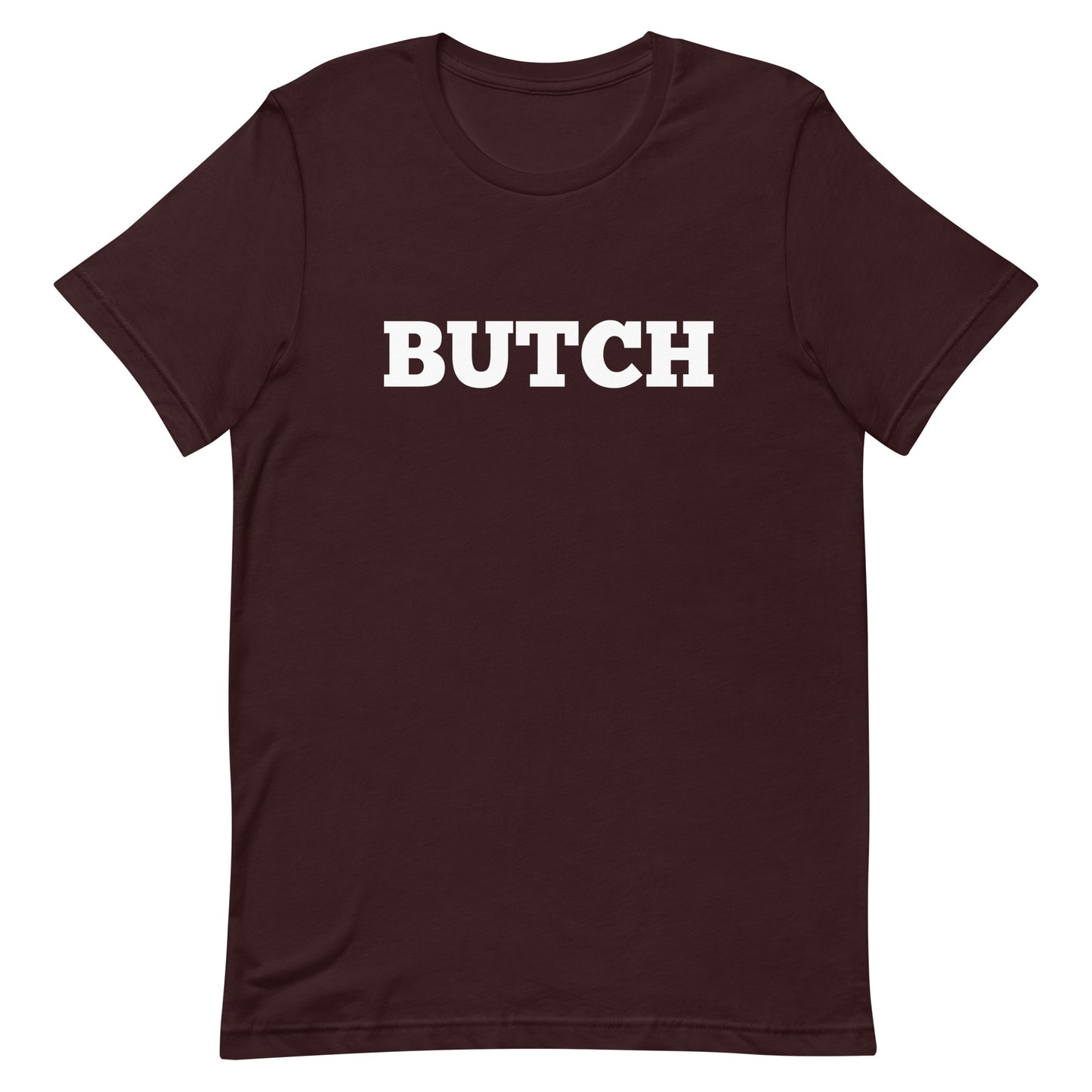 Lesbian Pride T-Shirt - Butch Oxblood Black Lesbian unisex-staple-t-shirt-oxblood-black-front-63b4e2d97e5bd