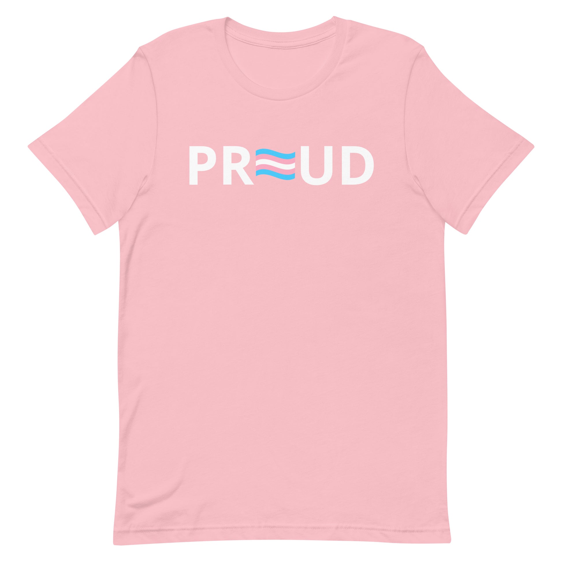 Transgender Trans Pride T-Shirt - Proud Pink Transgender unisex-staple-t-shirt-pink-front-63b399d92f8df