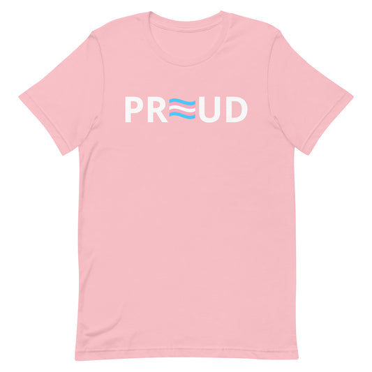 Transgender Trans Pride T-Shirt - Proud Pink Transgender unisex-staple-t-shirt-pink-front-63b399d92f8df Tee