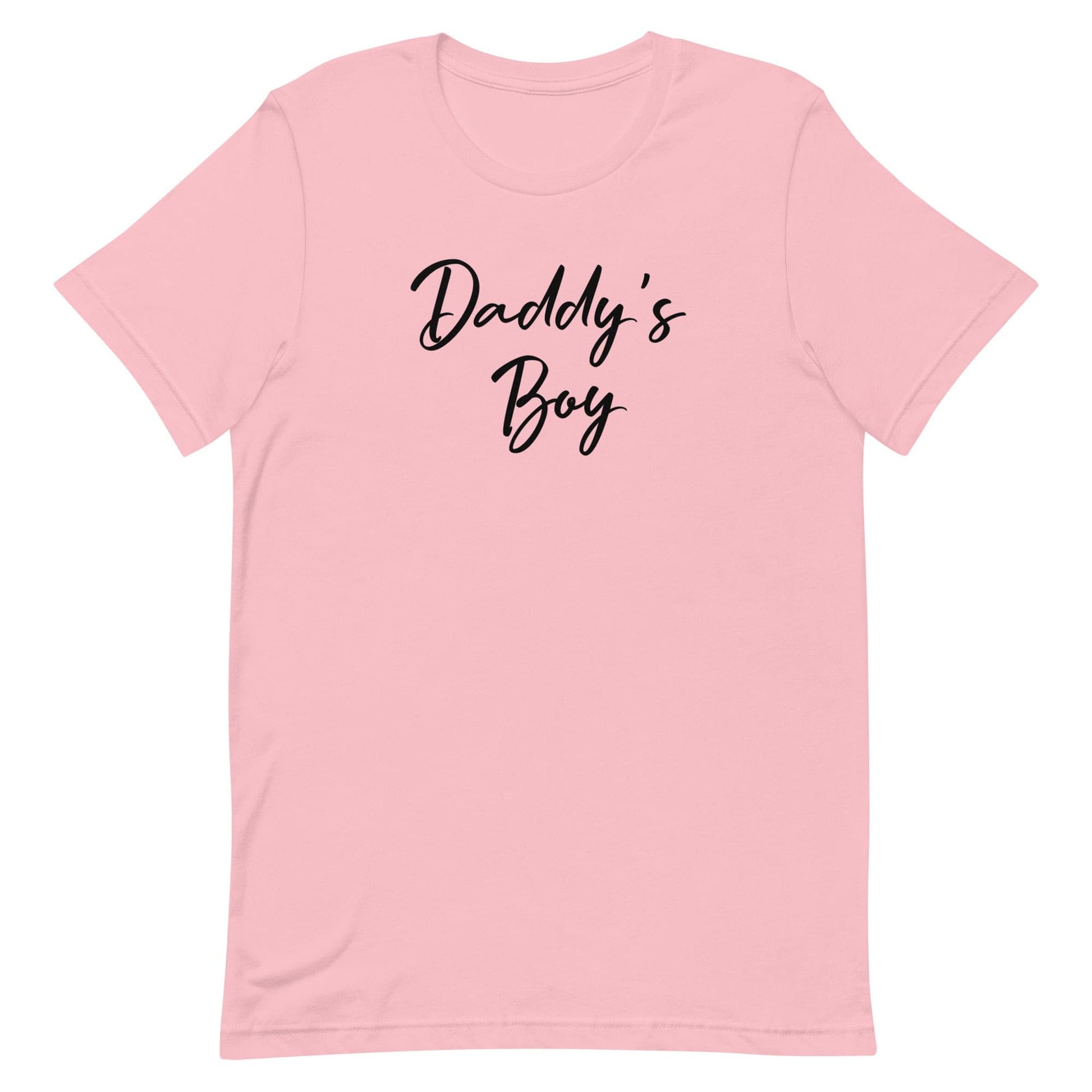 Daddy's Boy Tee Pink unisex-staple-t-shirt-pink-front-63b627ed084f1