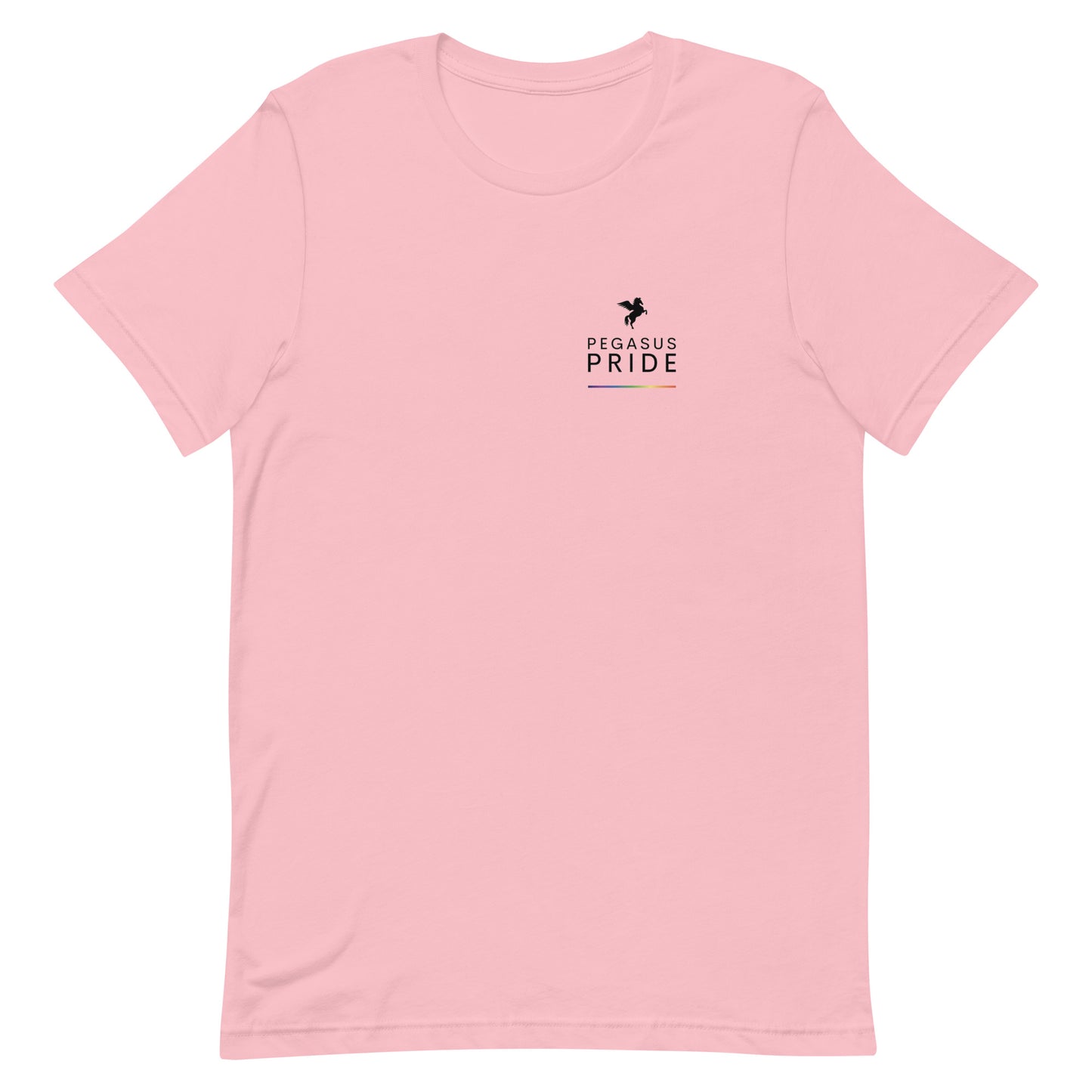 Pegasus Pride T-shirt Pink unisex-staple-t-shirt-pink-front-63b9fc0da7a4c