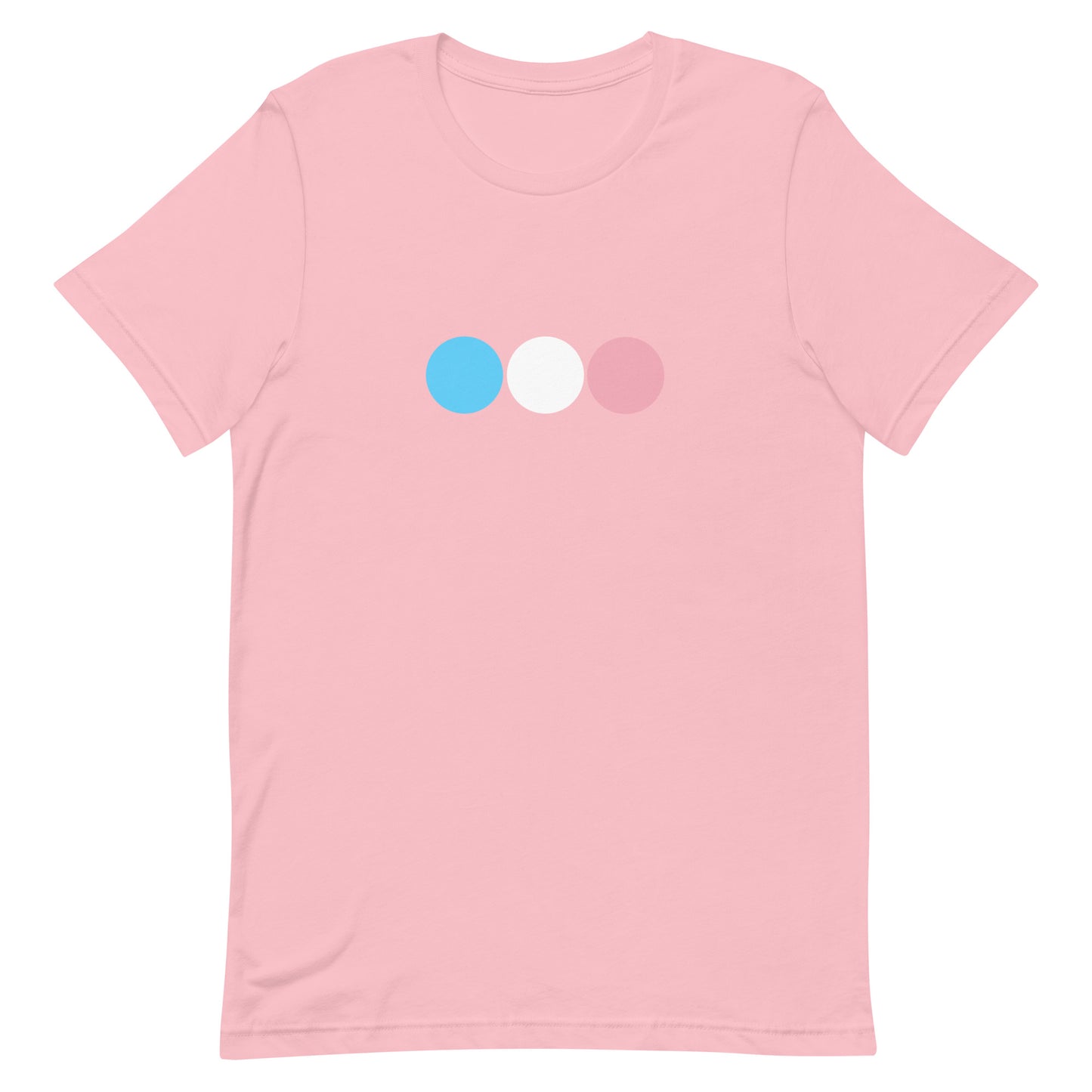 Transgender Trans Pride T-Shirt - Circles Pink Transgender unisex-staple-t-shirt-pink-front-63bb66a72a80c