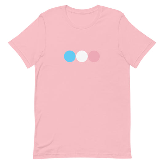 Transgender Trans Pride T-Shirt - Circles Pink Transgender unisex-staple-t-shirt-pink-front-63bb66a72a80c Tee