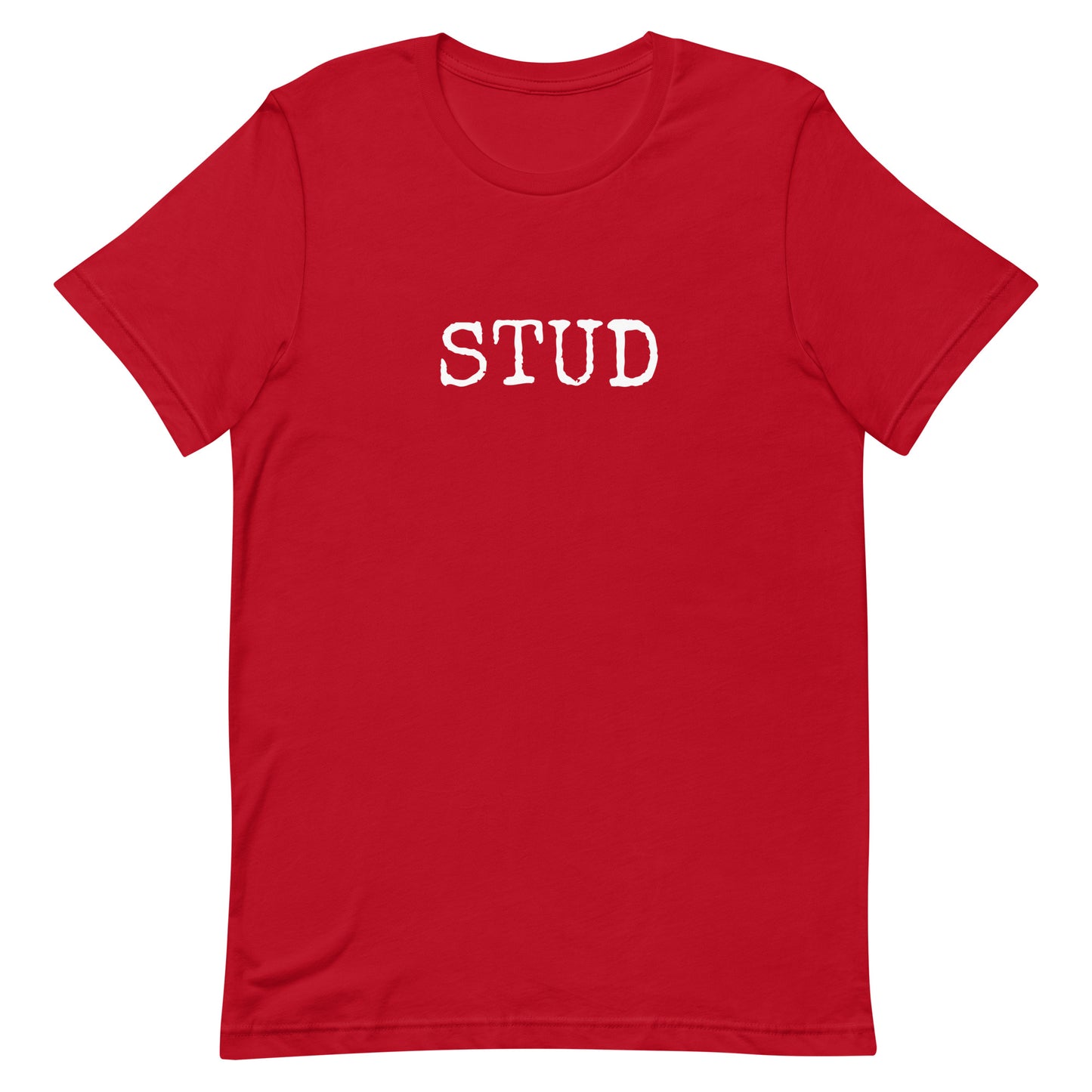 Stud T-shirt Red unisex-staple-t-shirt-red-front-63b4d5a6b9c4d