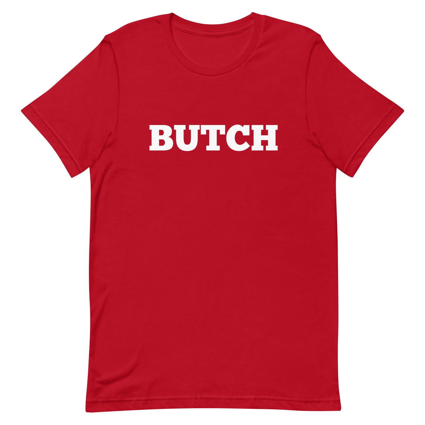 Lesbian Pride T-Shirt - Butch Red Lesbian unisex-staple-t-shirt-red-front-63b4e2d9802ba