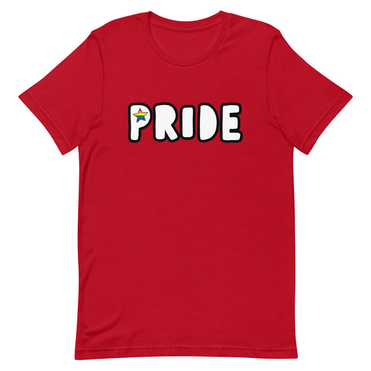 LGBTQ Pride T-Shirt - Pride Star Red Pride unisex-staple-t-shirt-red-front-63bcc03b943b1