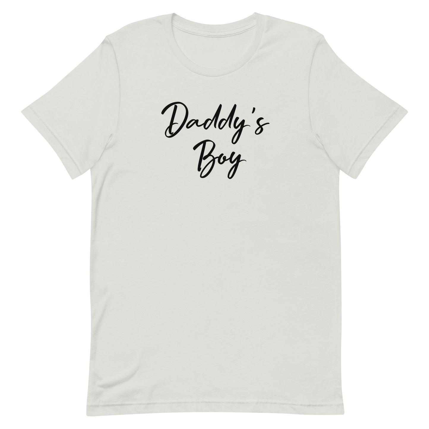 Daddy's Boy Tee Silver unisex-staple-t-shirt-silver-front-63b627ed12985