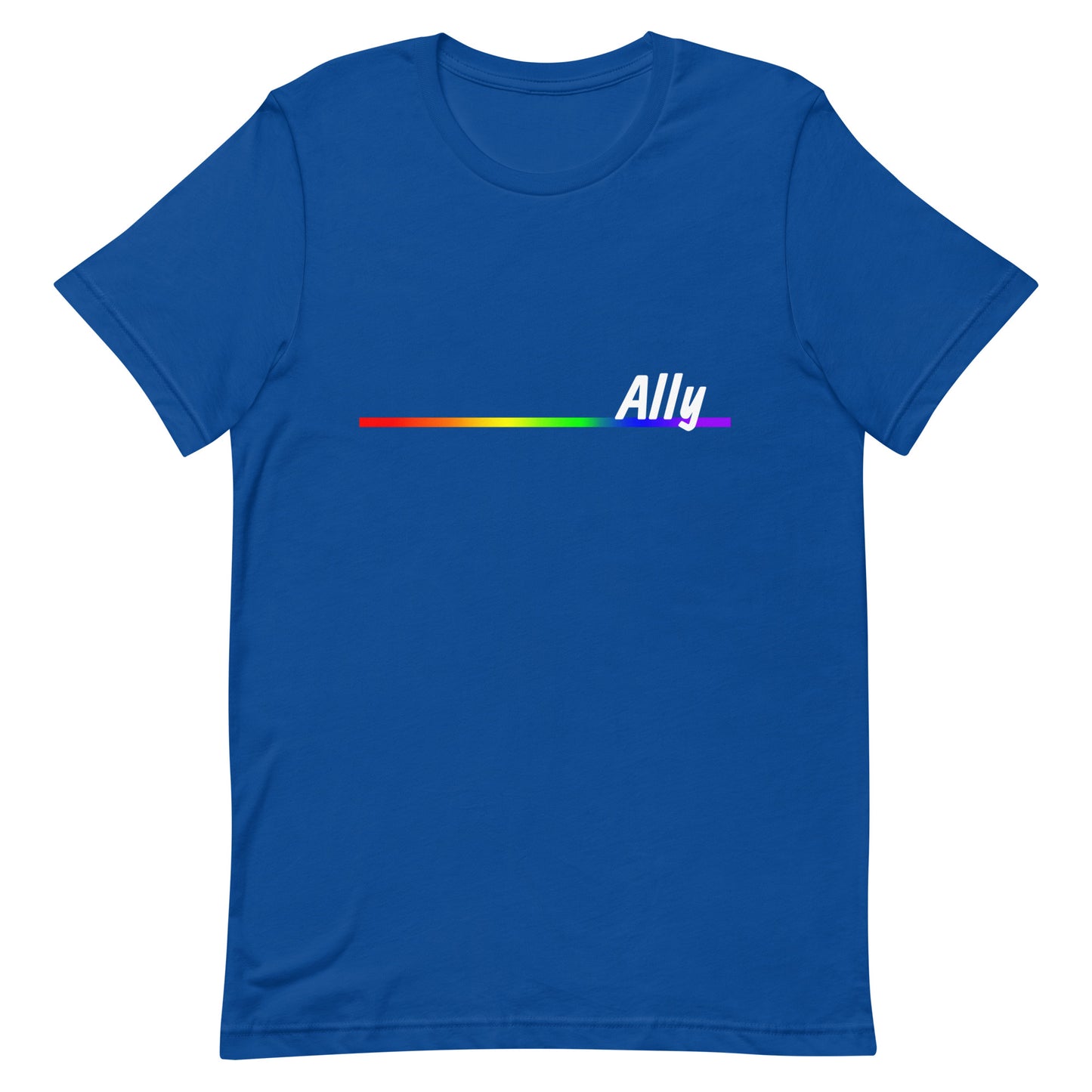 Straight Ally T-Shirt - Ally True Royal Straight Ally unisex-staple-t-shirt-true-royal-front-638c04a0ad95a