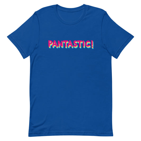 Pansexual Pan Pride T-Shirt - Pantastic! True Royal Pansexual unisex-staple-t-shirt-true-royal-front-63914622d8782