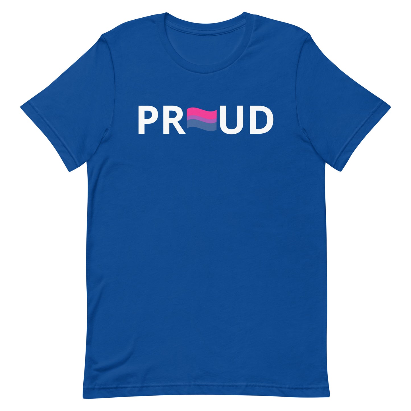 Bisexual Bi Pride Shirt Proud True Royal Bisexual unisex-staple-t-shirt-true-royal-front-63b4dca77414a