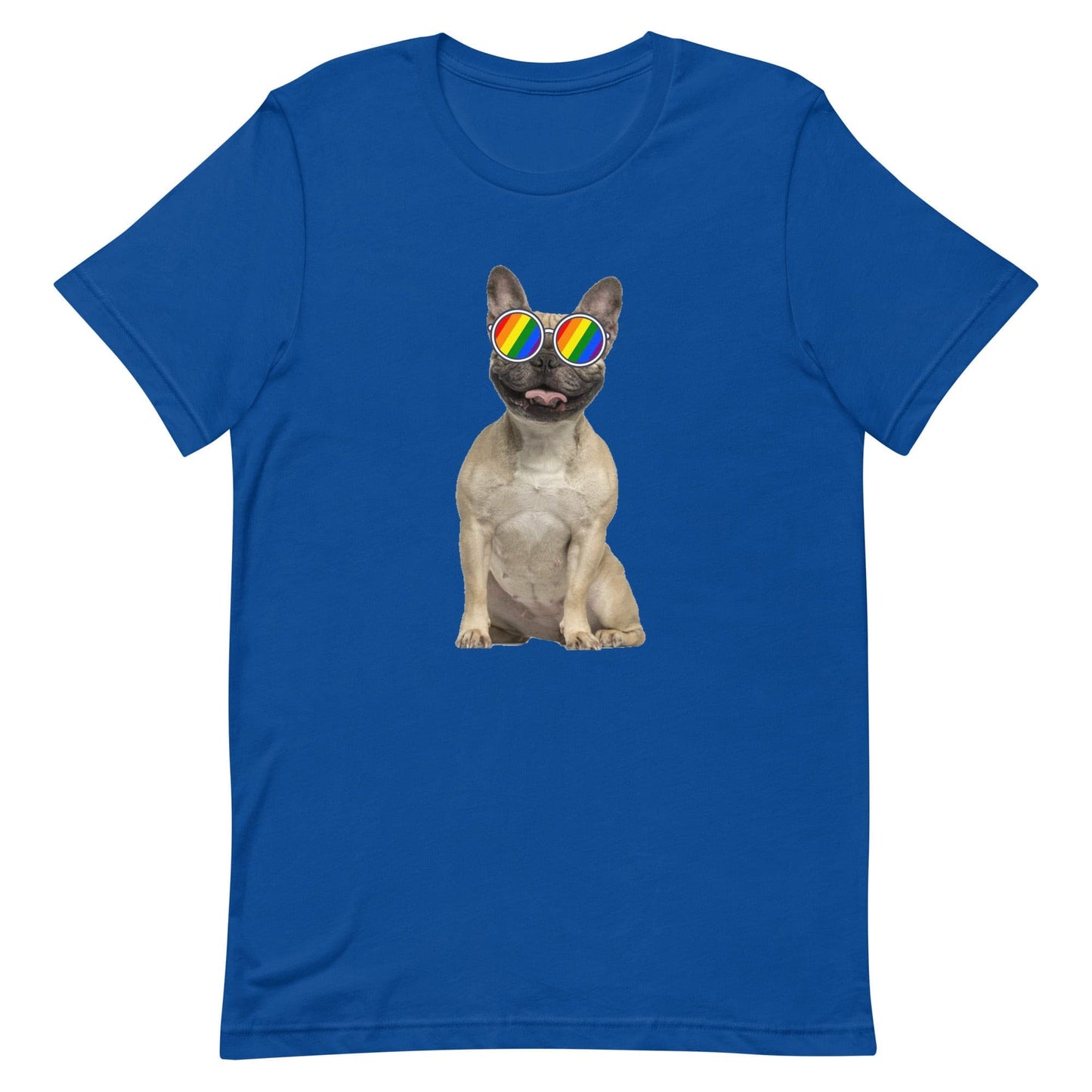 LGBTQ Pride T-Shirt - Frenchie True Royal Pride unisex-staple-t-shirt-true-royal-front-63ebc52e8776c