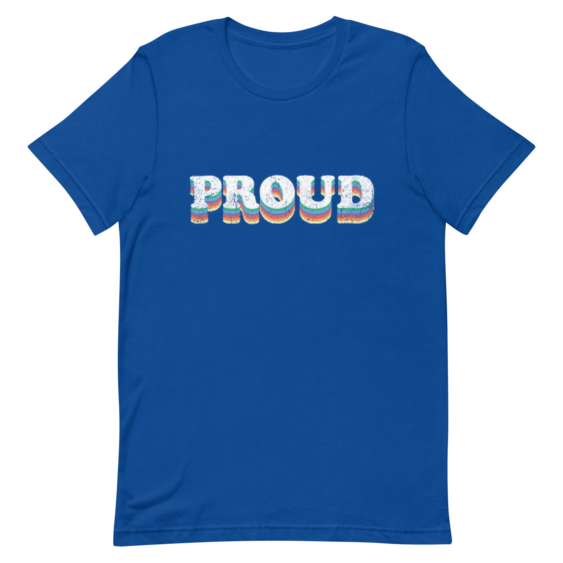 LGBTQ Pride T-Shirt - Proud True Royal Pride unisex-staple-t-shirt-true-royal-front-63fab3f5649c6