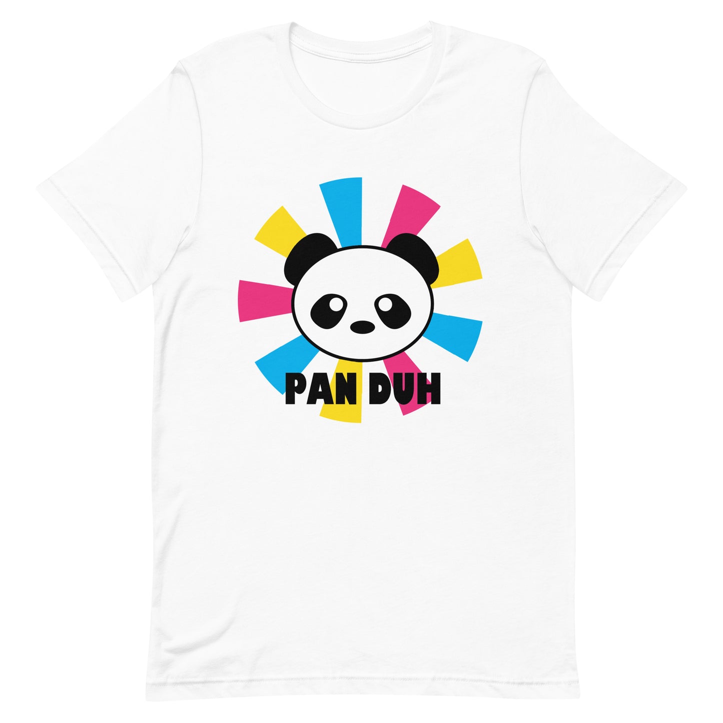 Pansexual Pan Pride T-Shirt - Pan Duh White Pansexual unisex-staple-t-shirt-white-front-639d3d3ab7748