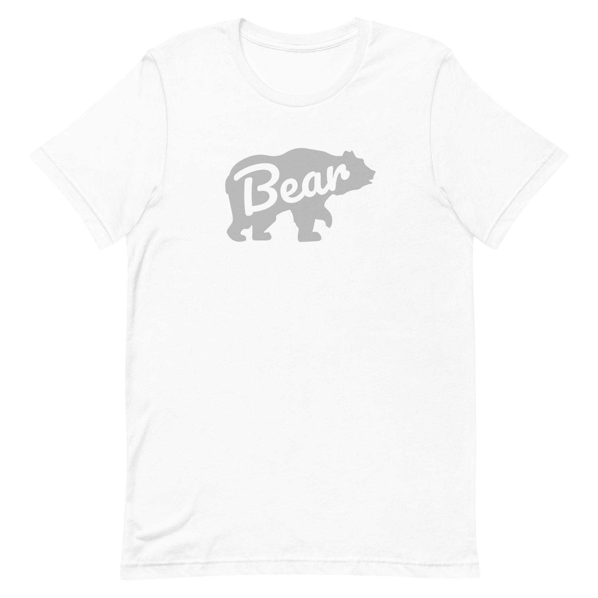 Gay Bear Pride Shirt - Bear White Gay unisex-staple-t-shirt-white-front-63b4dc5f83b7c