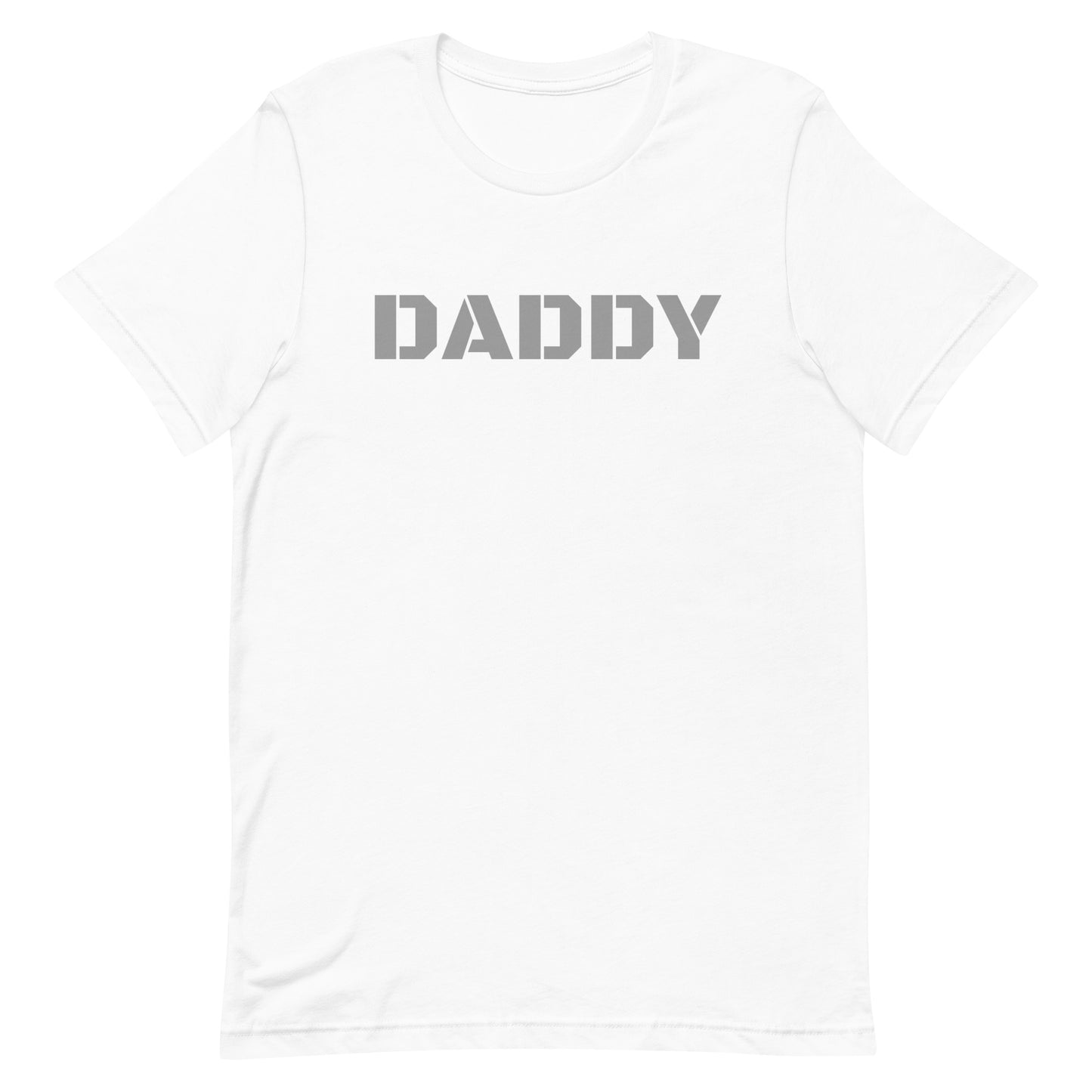 DADDY Tee Shirt White Gay unisex-staple-t-shirt-white-front-63b6241e6c014