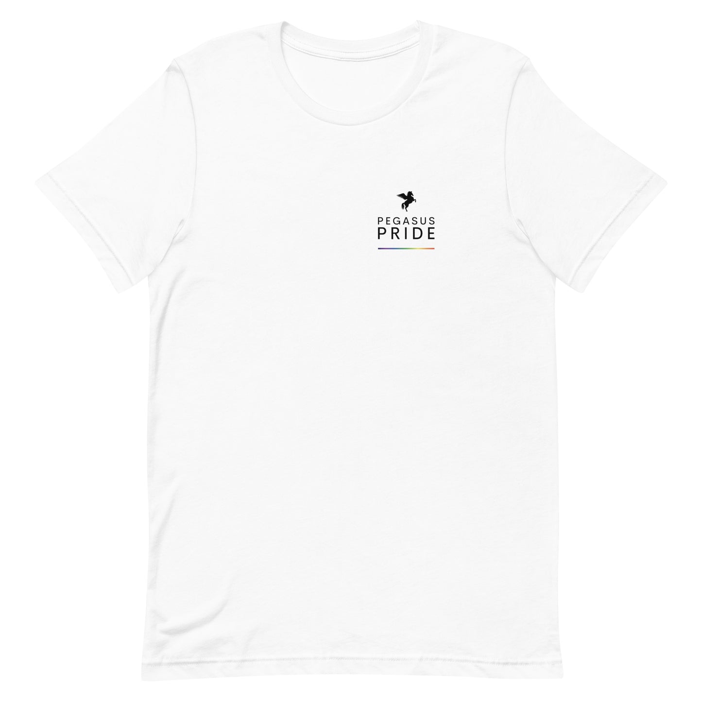 Pegasus Pride T-shirt White unisex-staple-t-shirt-white-front-63b9fc0db35c7