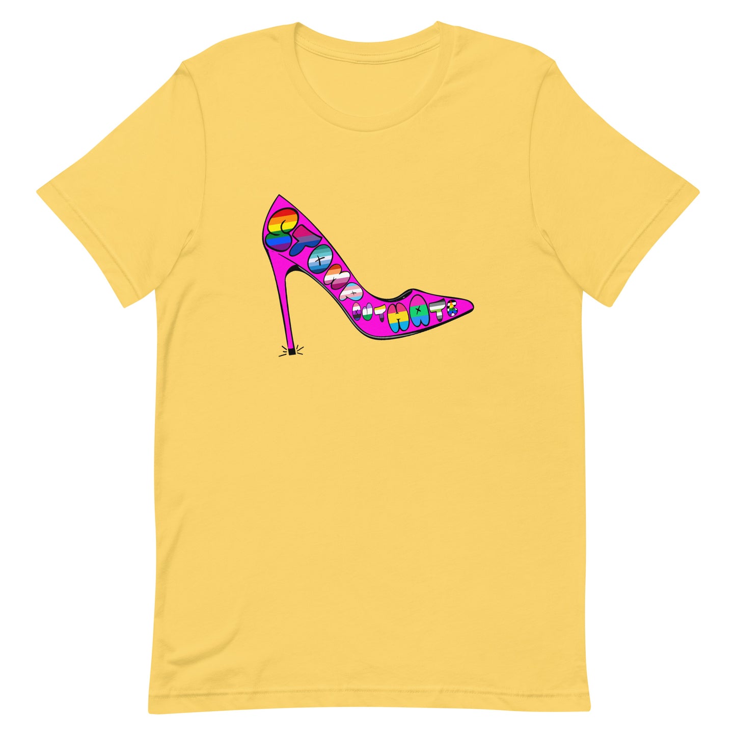 EXCLUSIVE - Stomp Out Hate Tee Yellow unisex-staple-t-shirt-yellow-front-63db22d76fefa